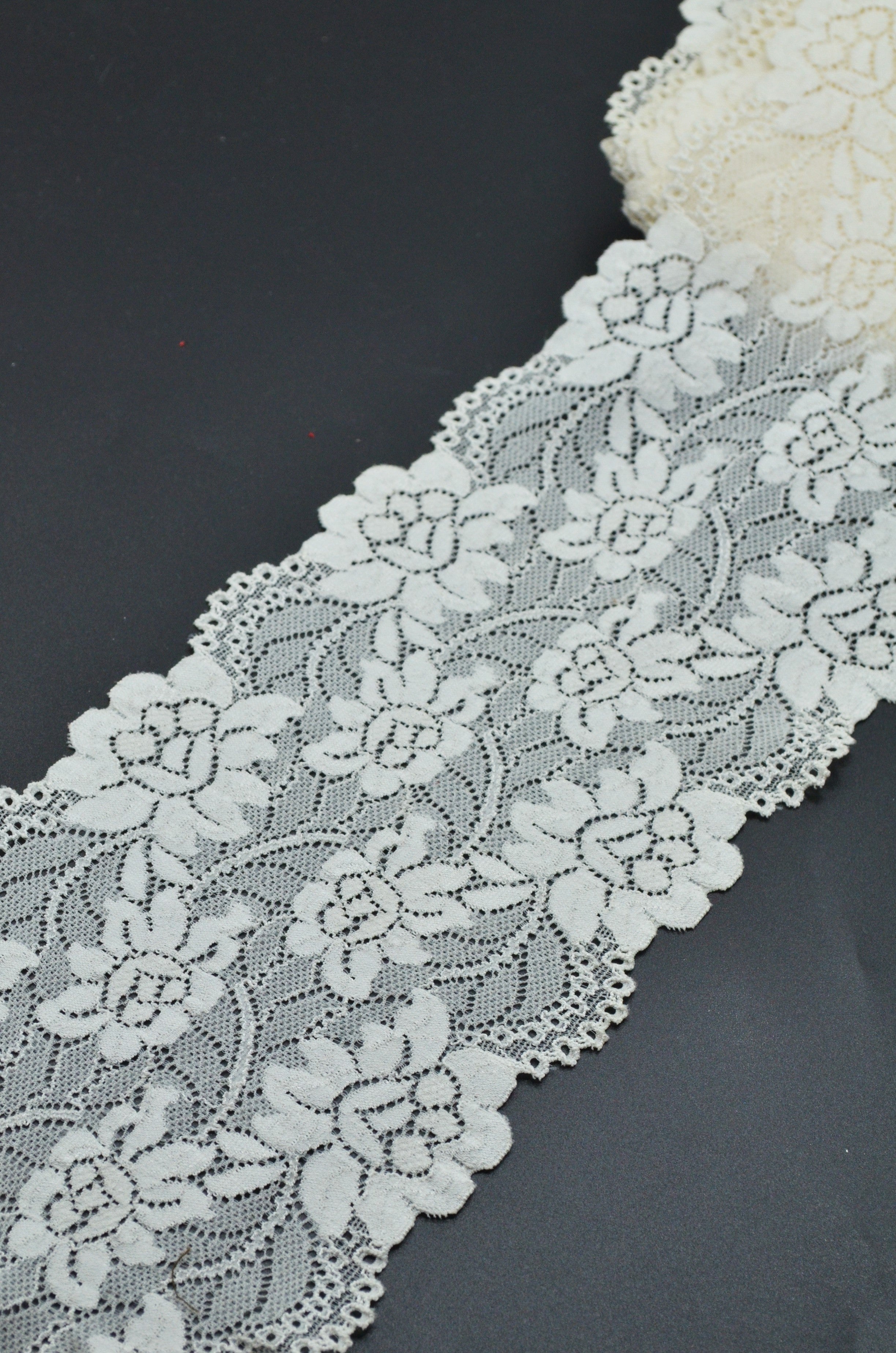 Dantela Elastica 13cm, Crem