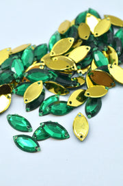 Pietre De Plastic De Cusut 14x7mm, (10gr/Pachet)