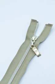 Fermoar De Plastic 4mm Spirala Detasabil 36cm,  Bej Verzui