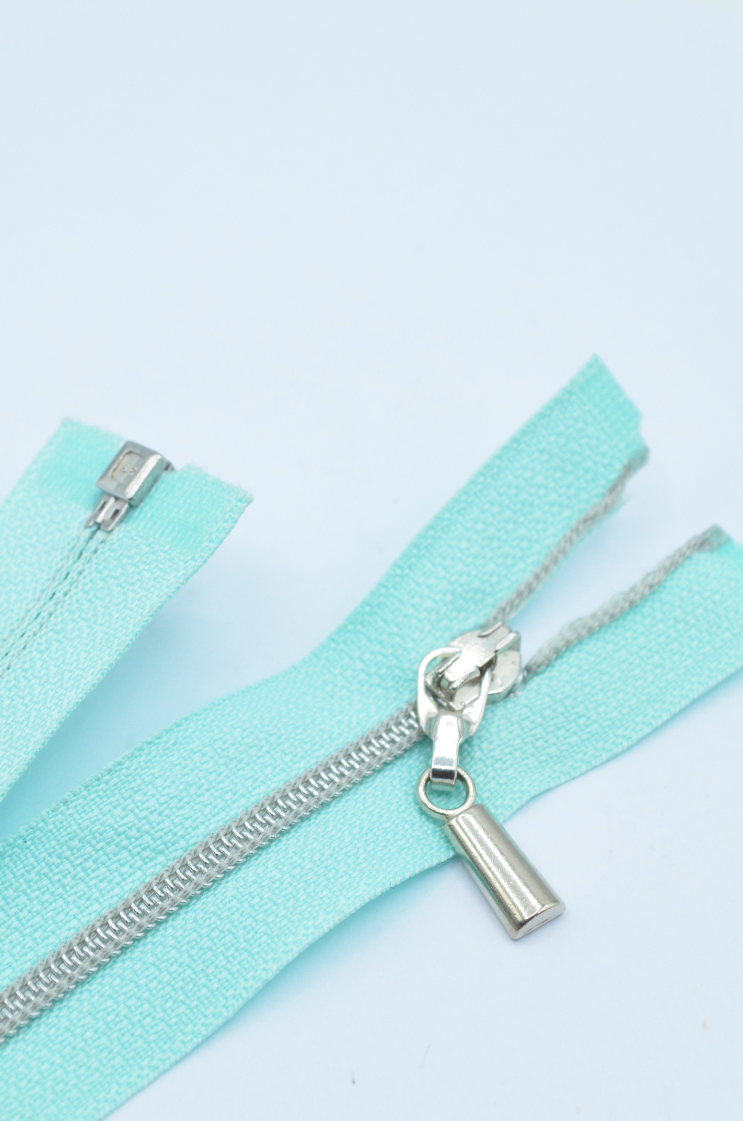 Fermoar De Plastic 4mm Spirala Detasabil 27cm, Menta