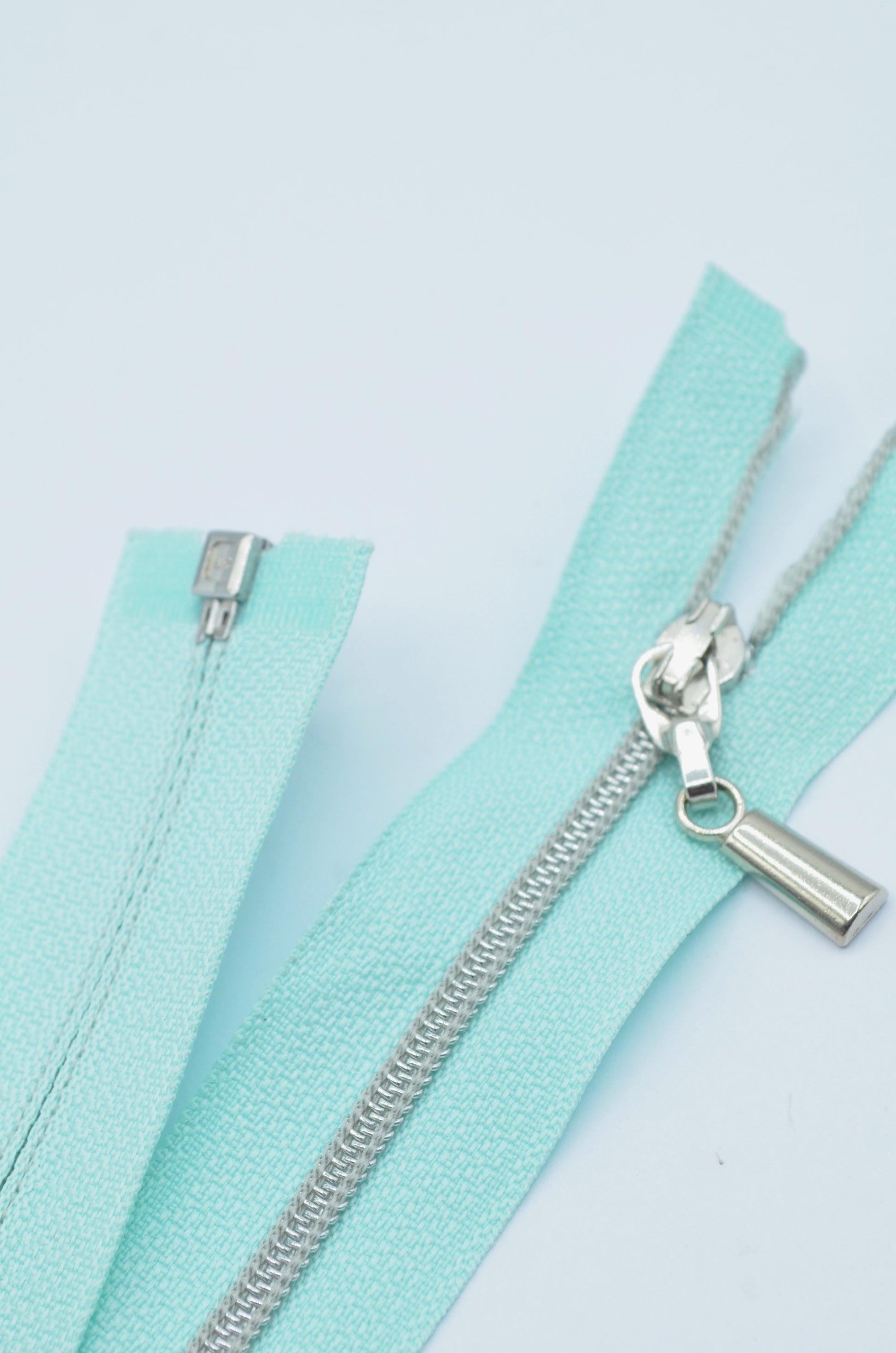 Fermoar De Plastic 4mm Spirala Detasabil 27cm, Menta