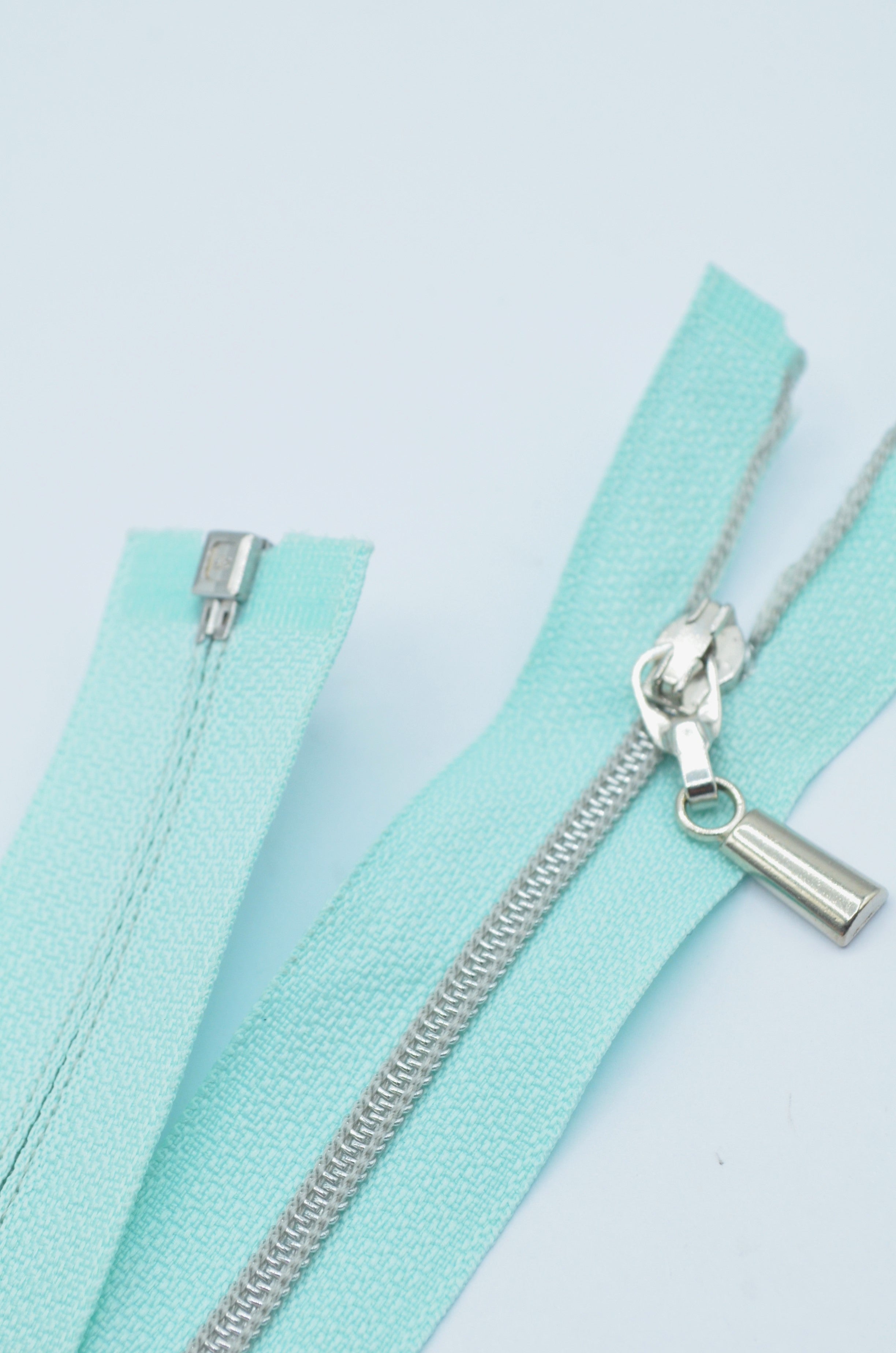 Fermoar De Plastic 4mm Spirala Detasabil 27cm, Menta