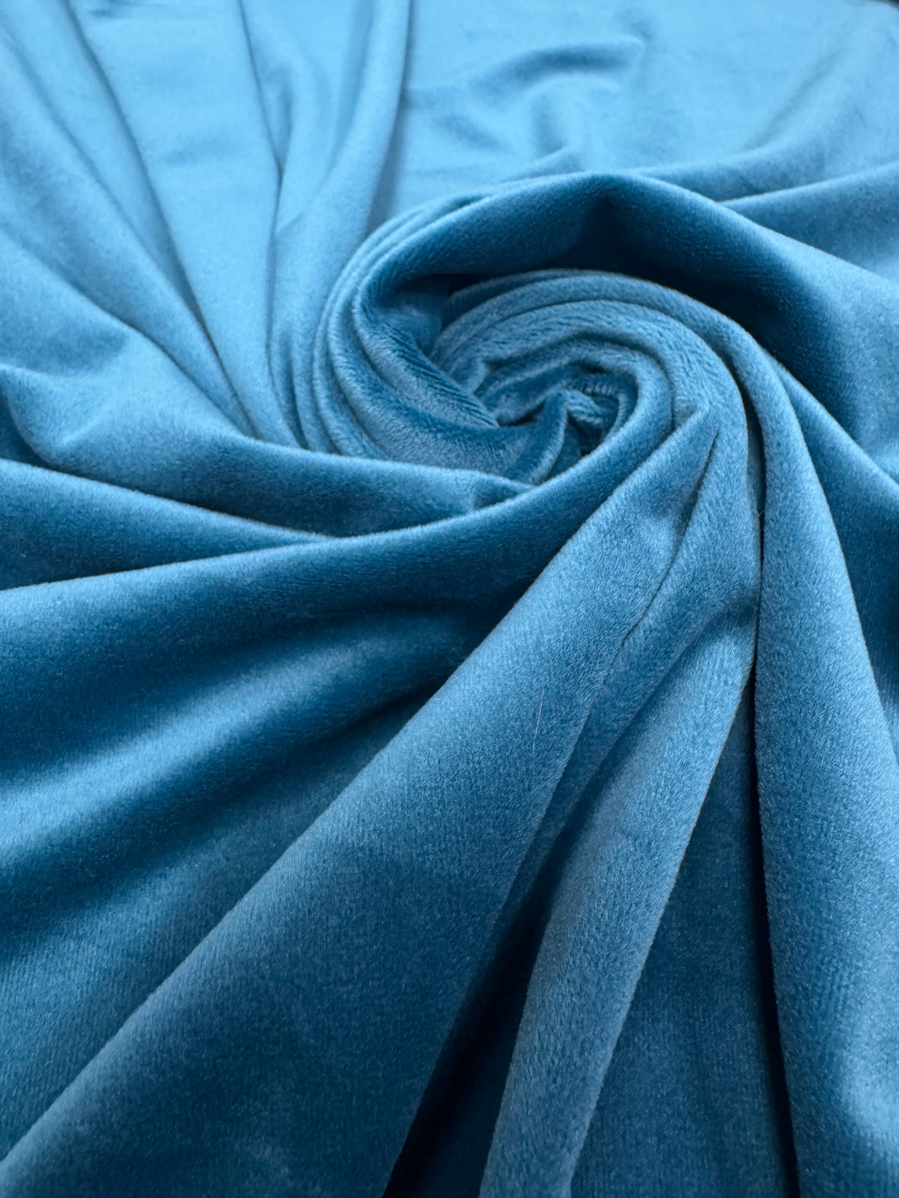 Catifea Elastica Soft - Turcoaz Inchis