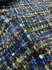 Stofă Tweed cu fir lurex auriu