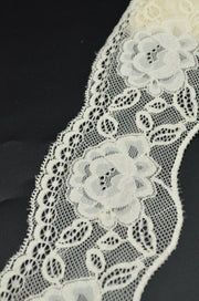 Dantela Elastica 8cm, Crem