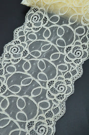 Dantela Elastica 16cm, Crem
