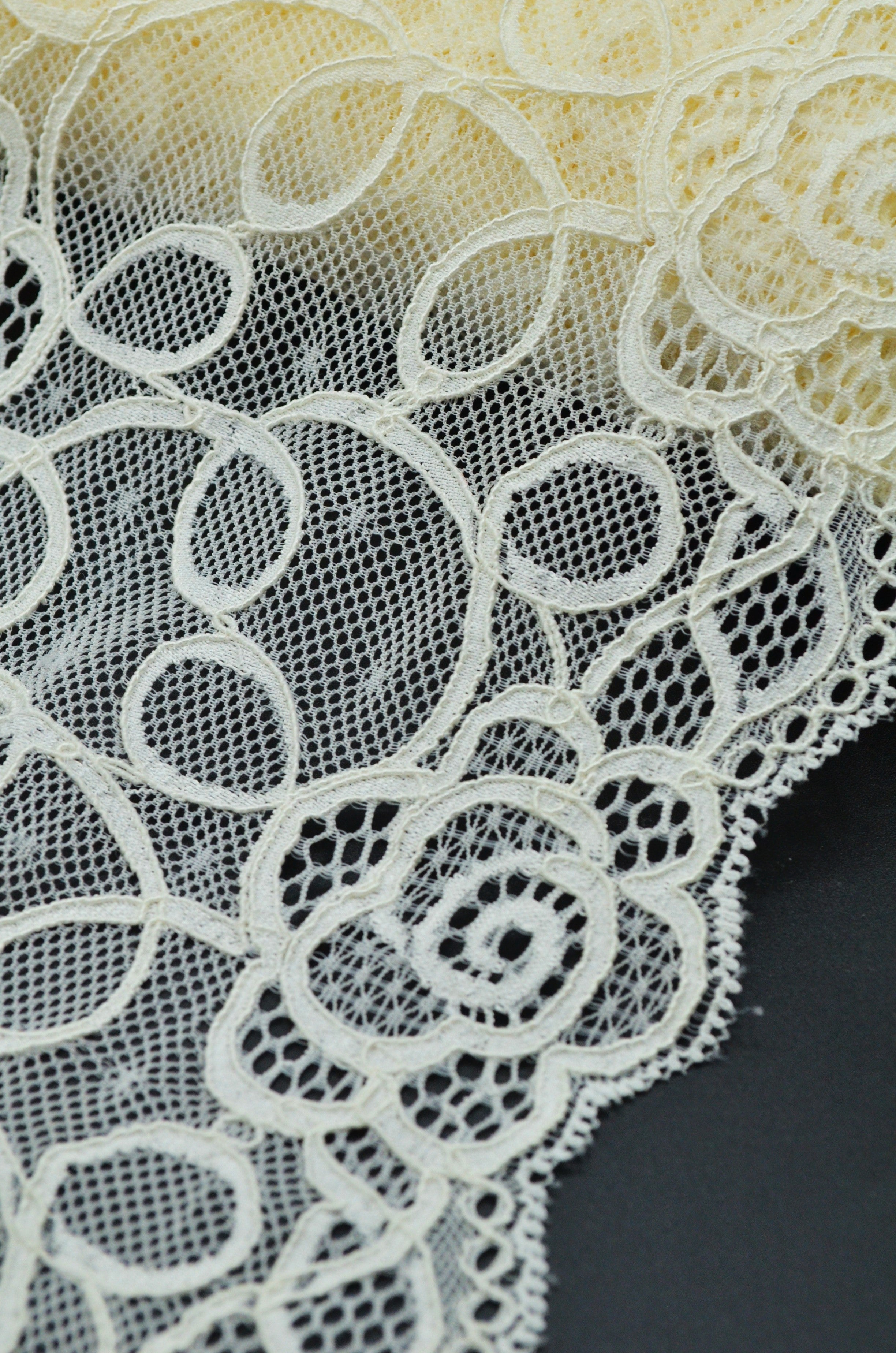 Dantela Elastica 16cm, Crem