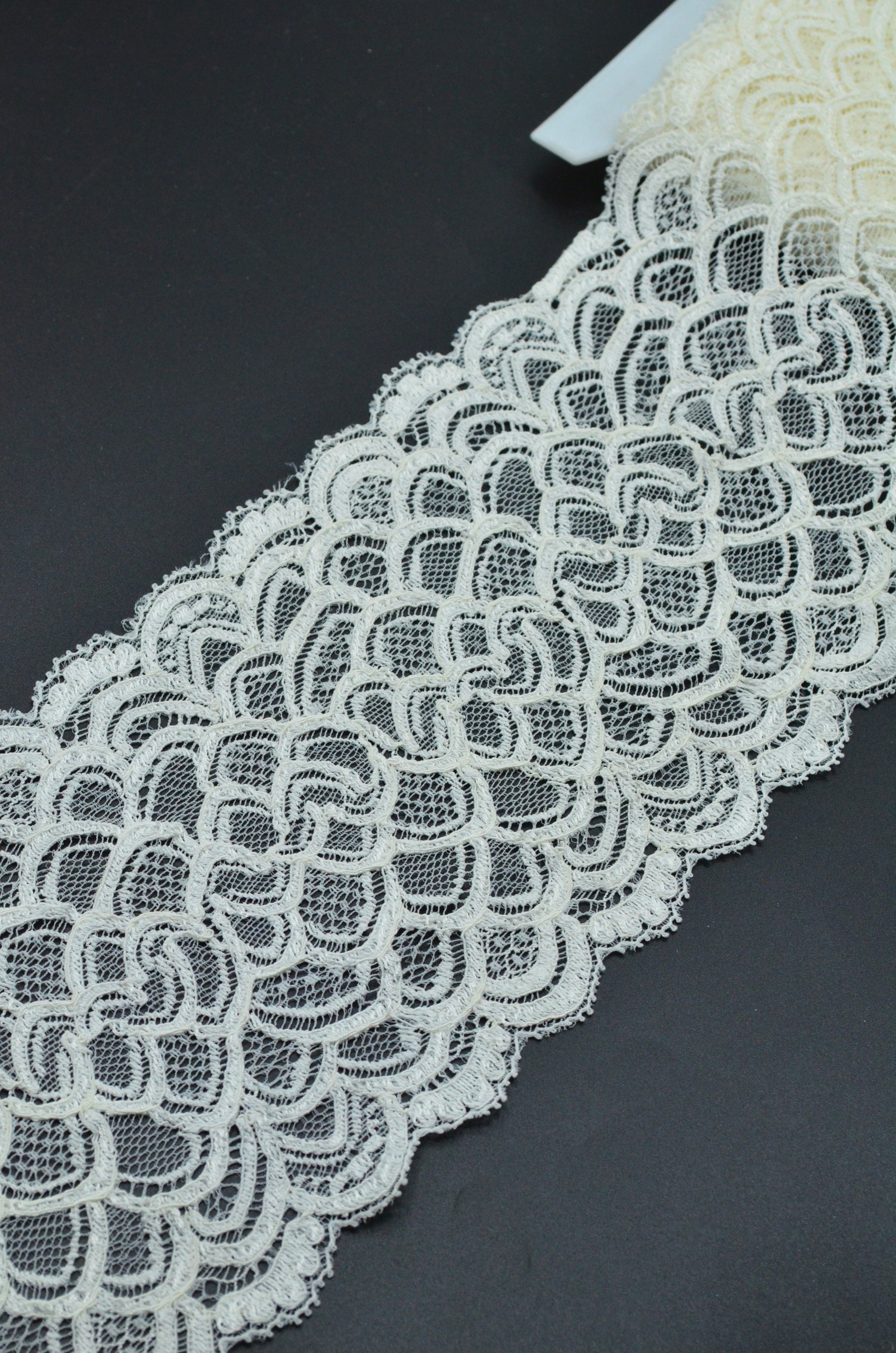 Dantela Elastica 14cm, Crem