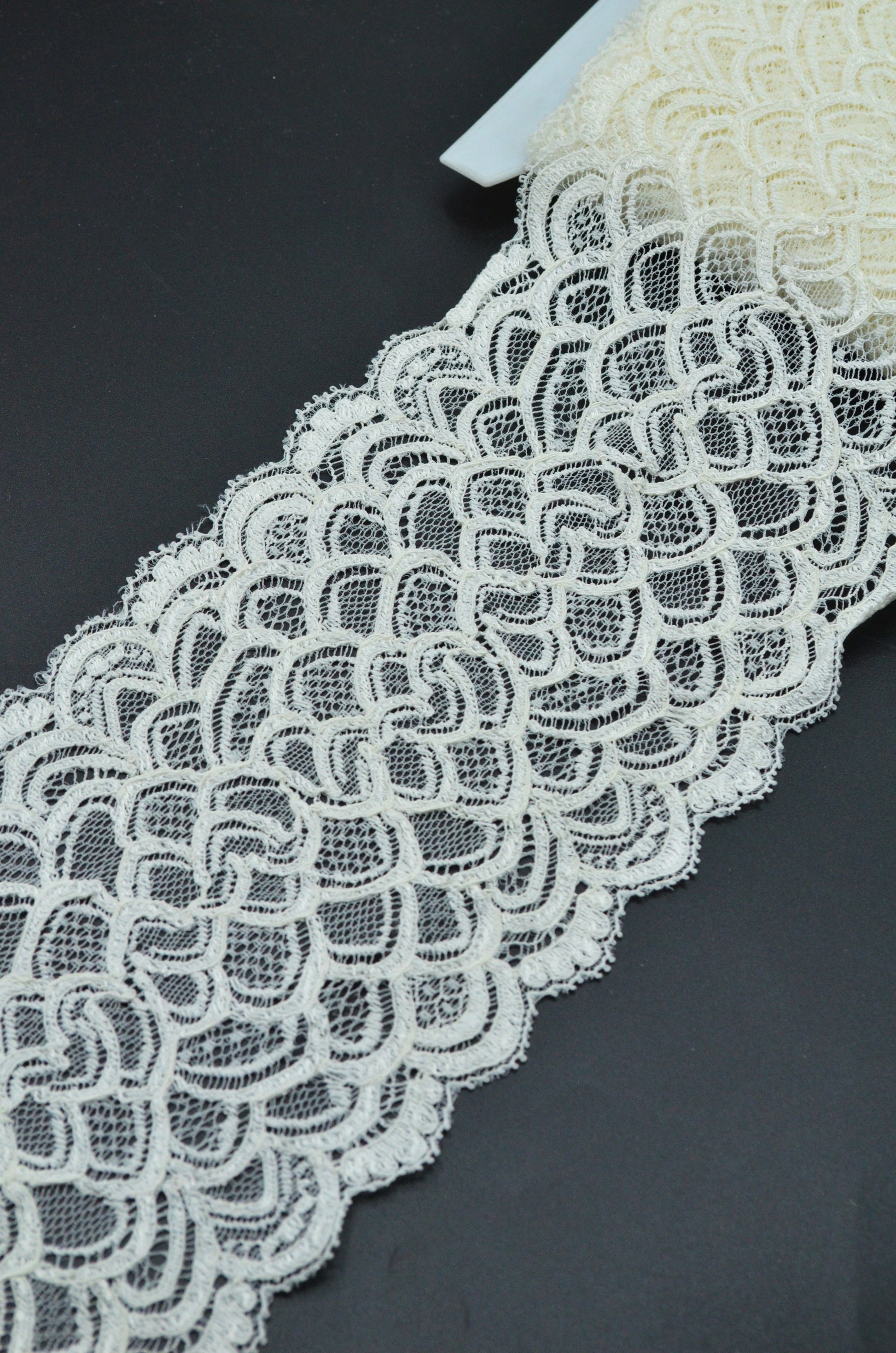 Dantela Elastica 14cm, Crem