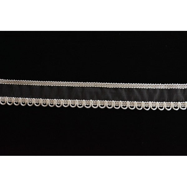 Pasmanterie Cu Bride, 38mm, Crem