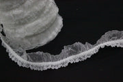 Elastic Cu Volane Din Dantela Si Organza, 3cm