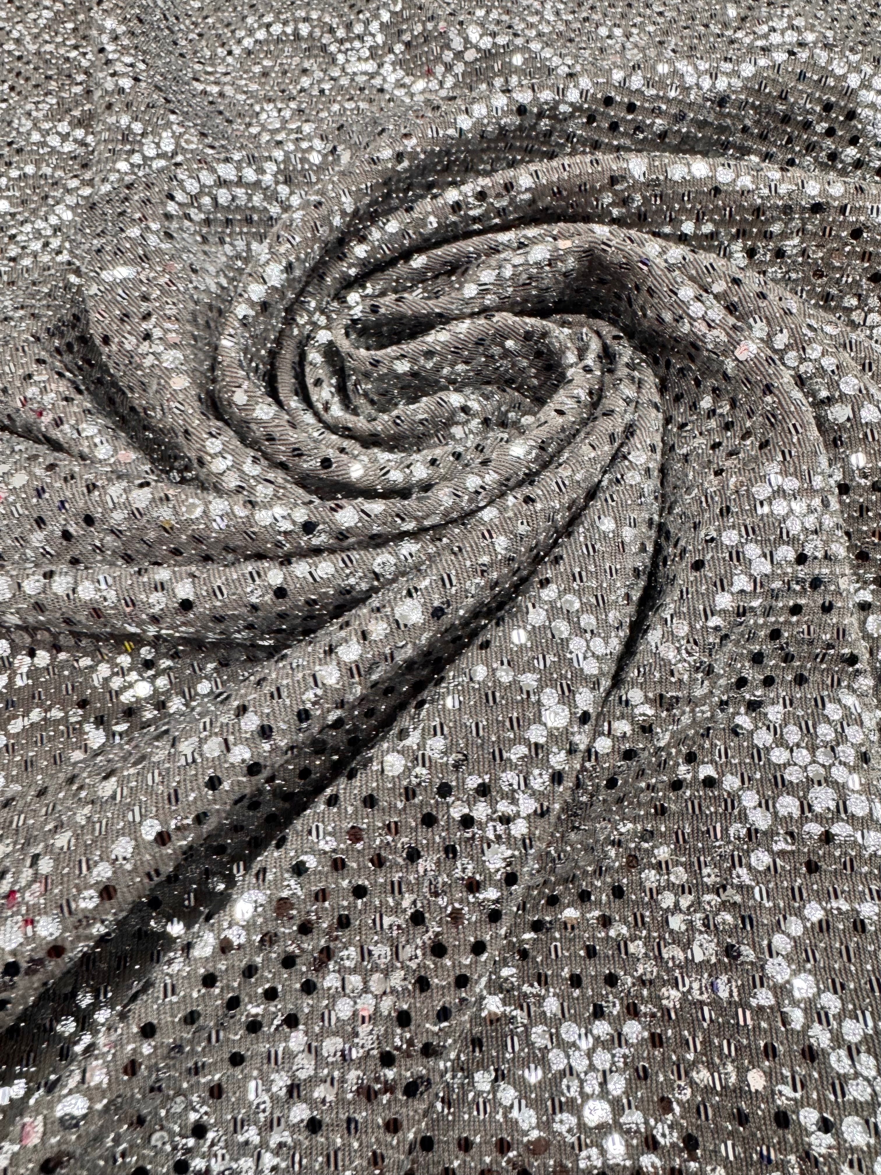 Lurex Grej cu argintiu