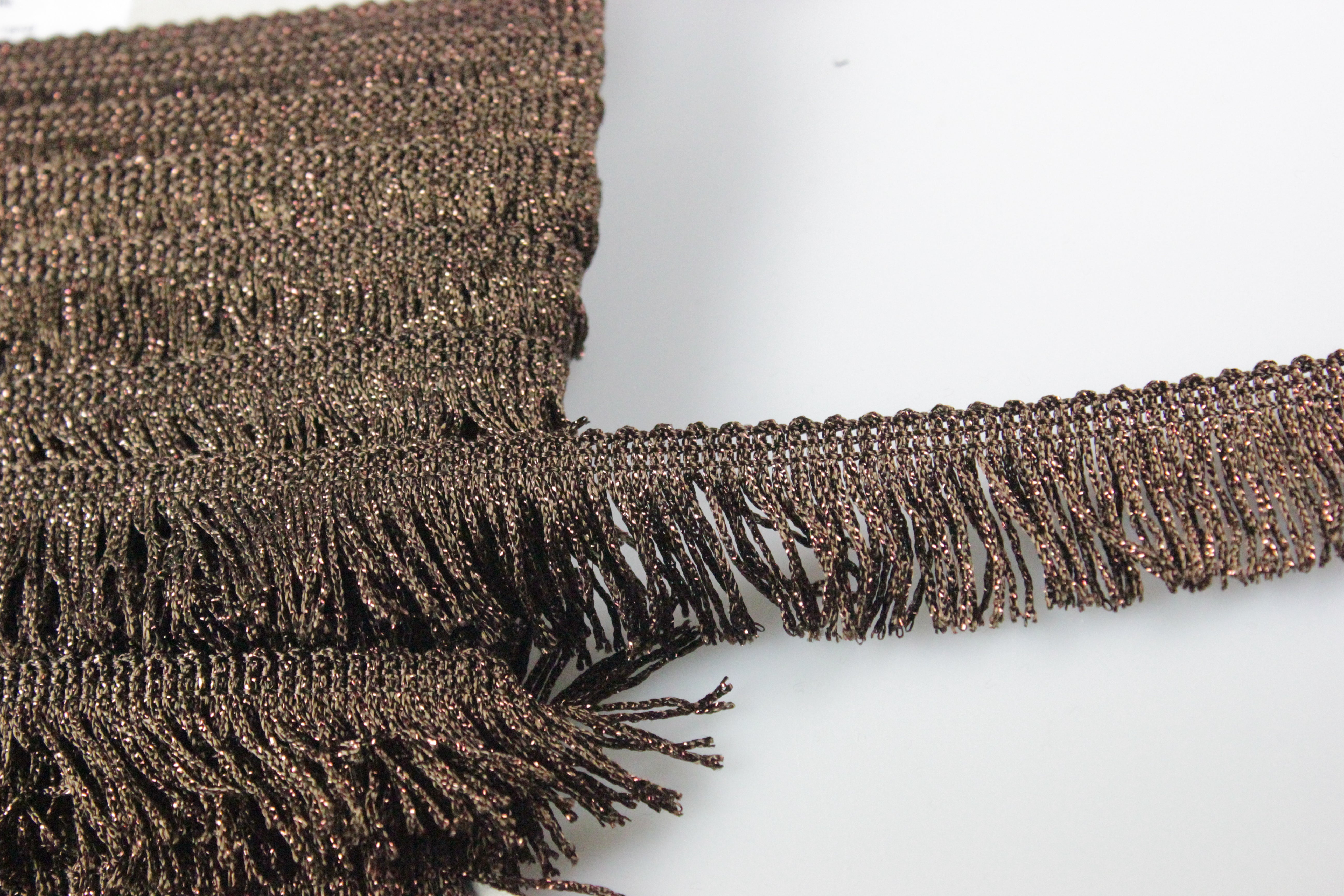 Franjuri Cu Fir Lurex 30mm, Maro