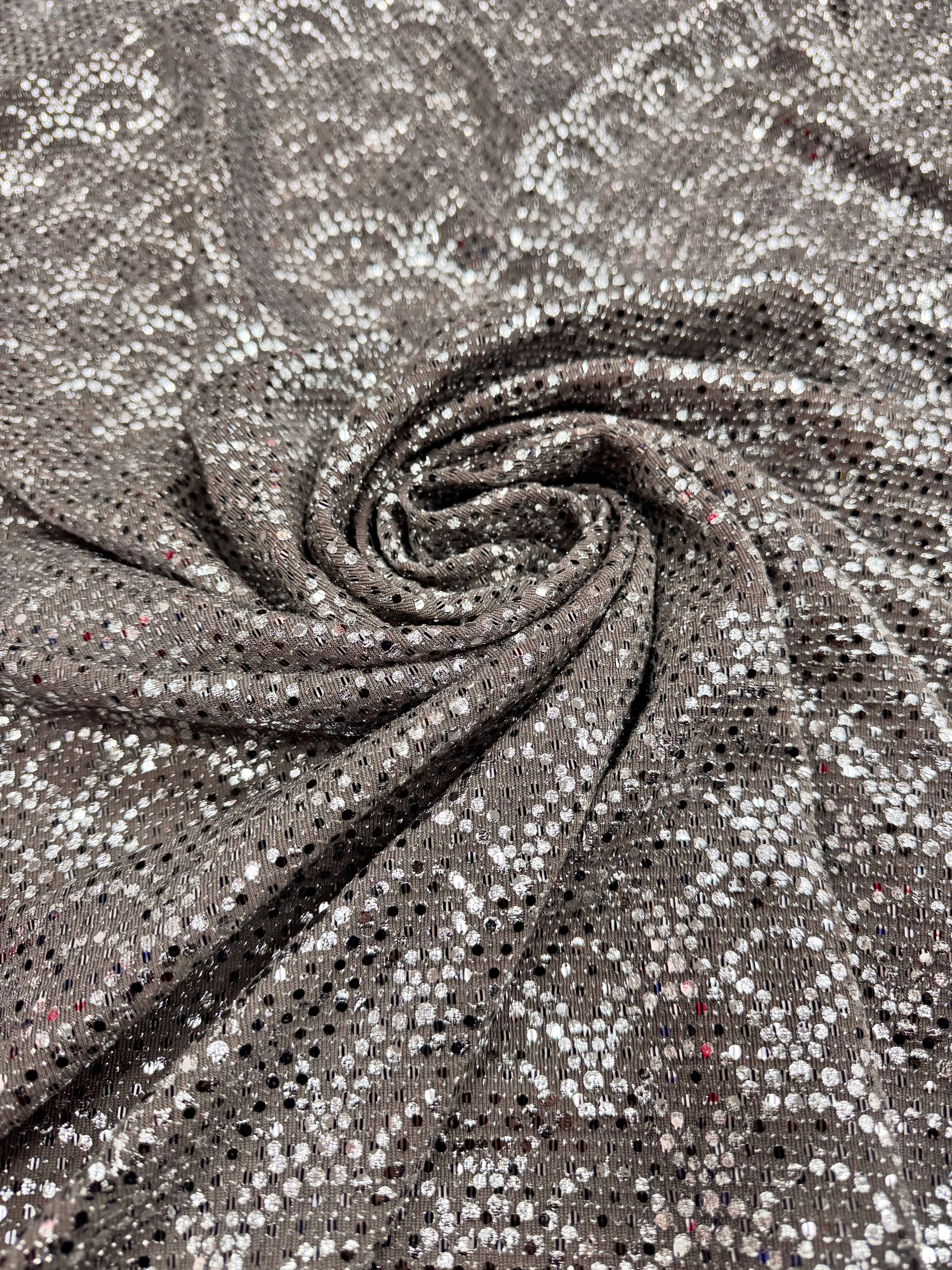 Lurex Grej cu argintiu