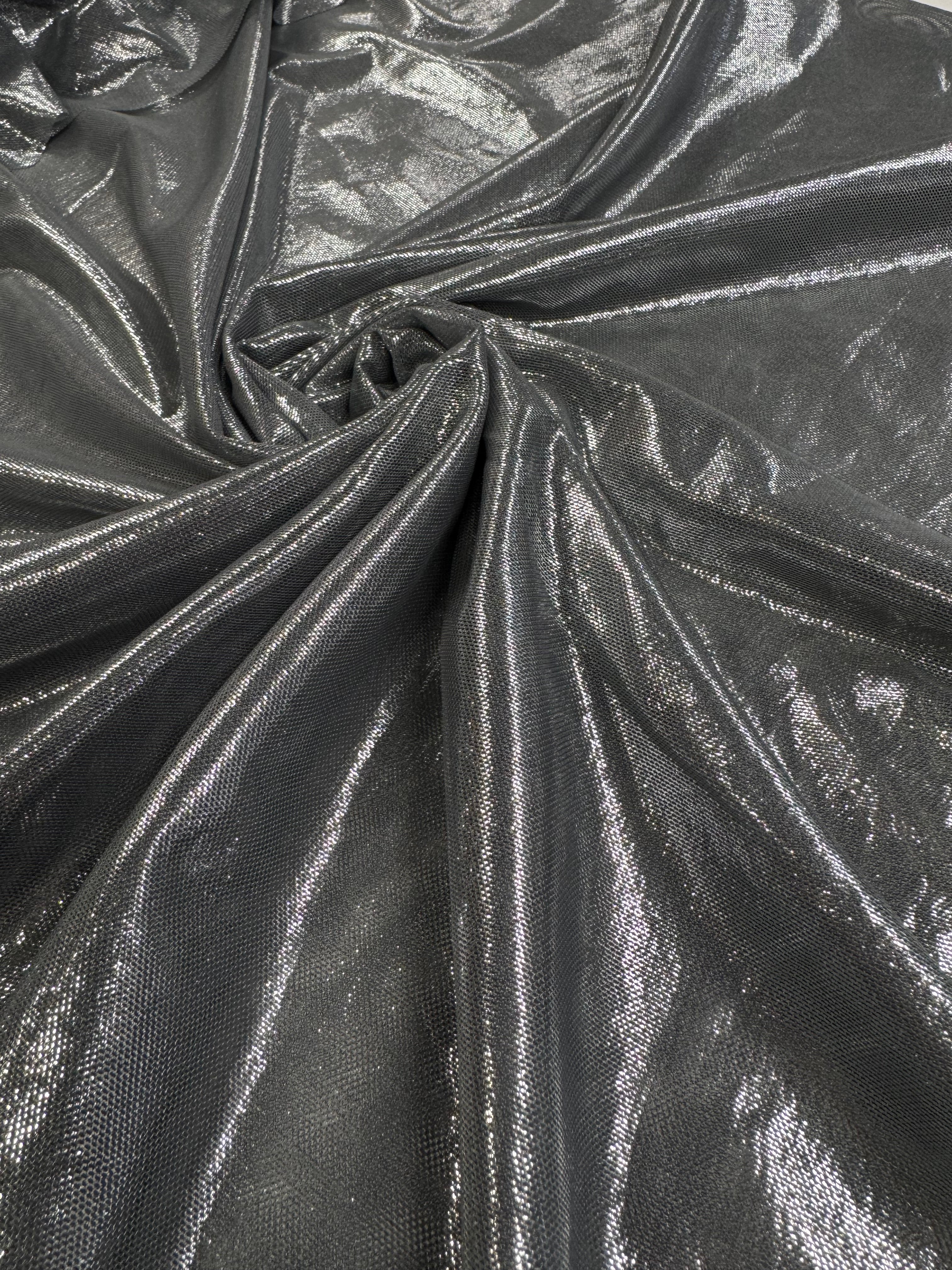 Tull Elastic Metalizat - Gri