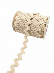 Zig-zag 2cm Bej - pret pe metru