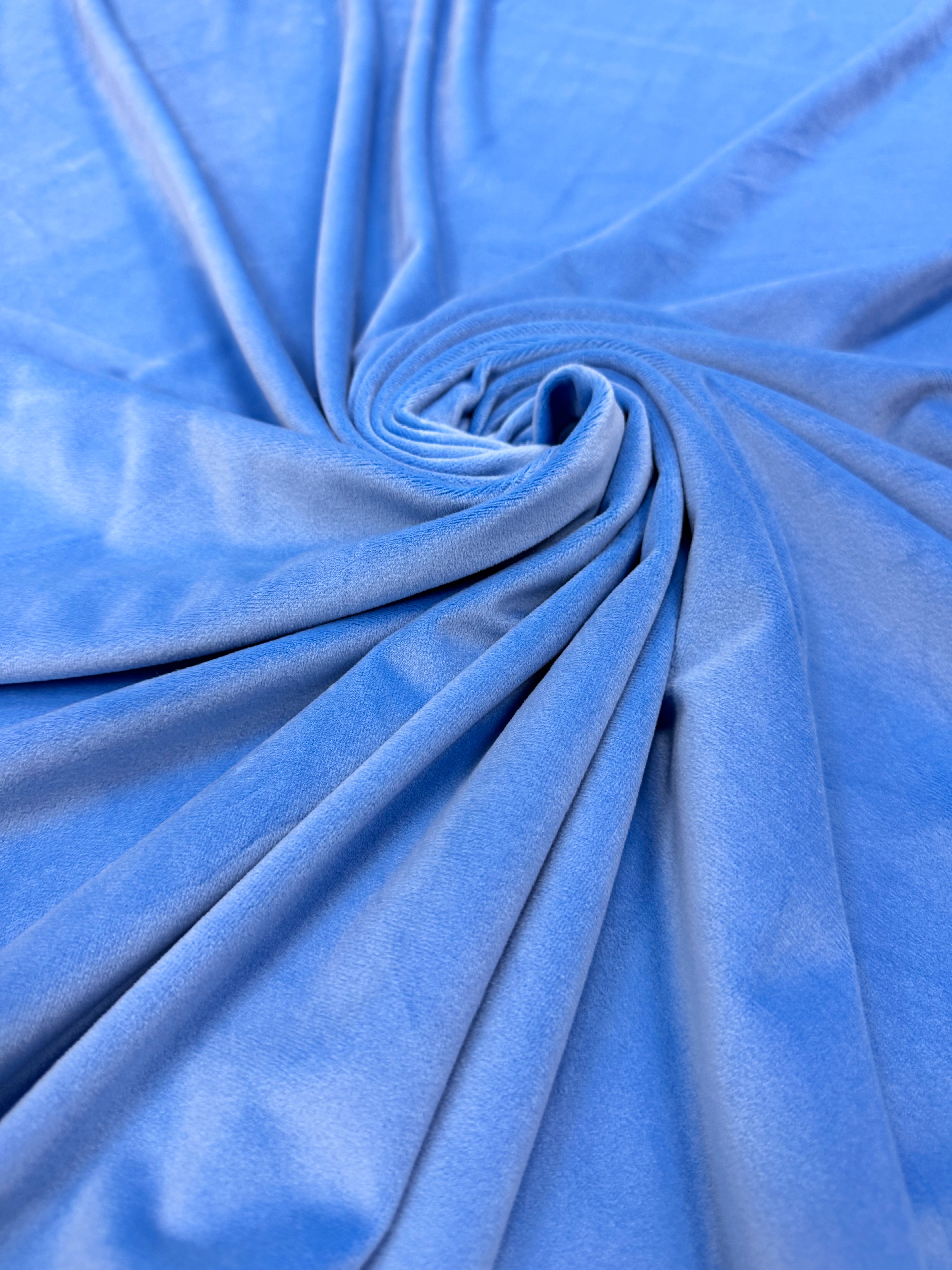 Catifea Elastica Soft - Albastru