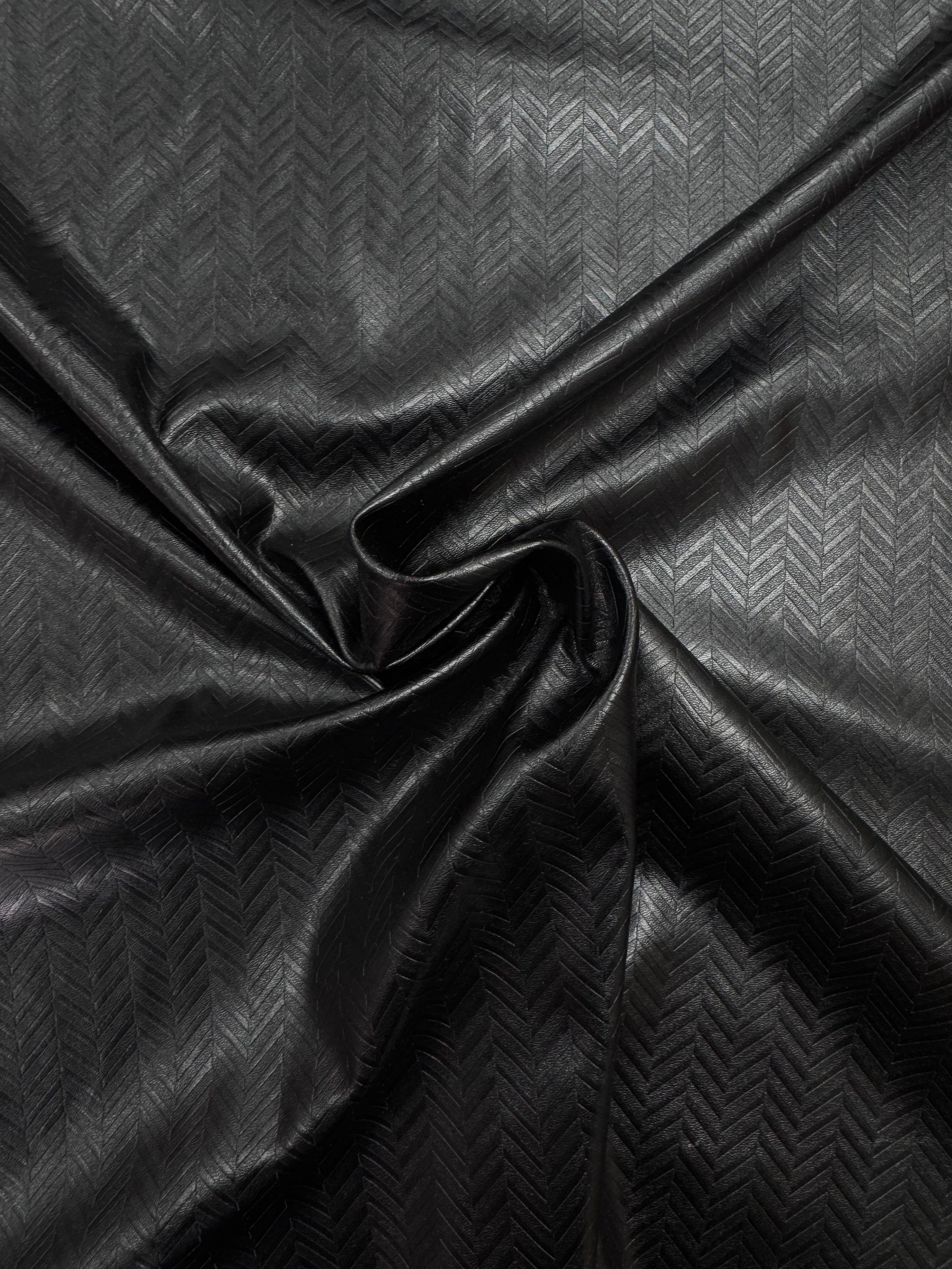 Piele Ecologica Elastica Cu Model, Negru