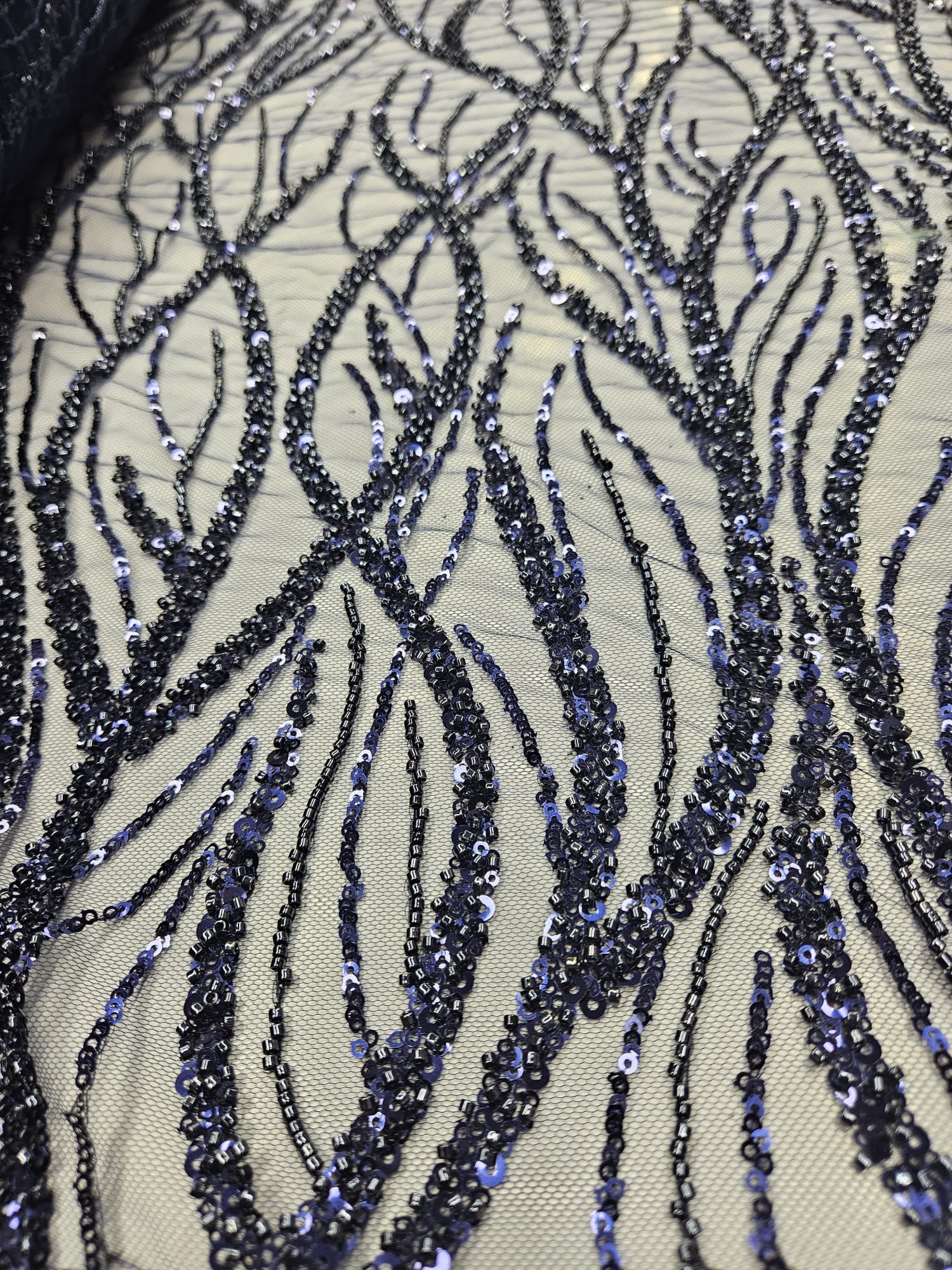 Broderie cu margele - Bleumarin