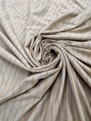 Jerse De Vascoza Bej Cu Fir Lurex Auriu