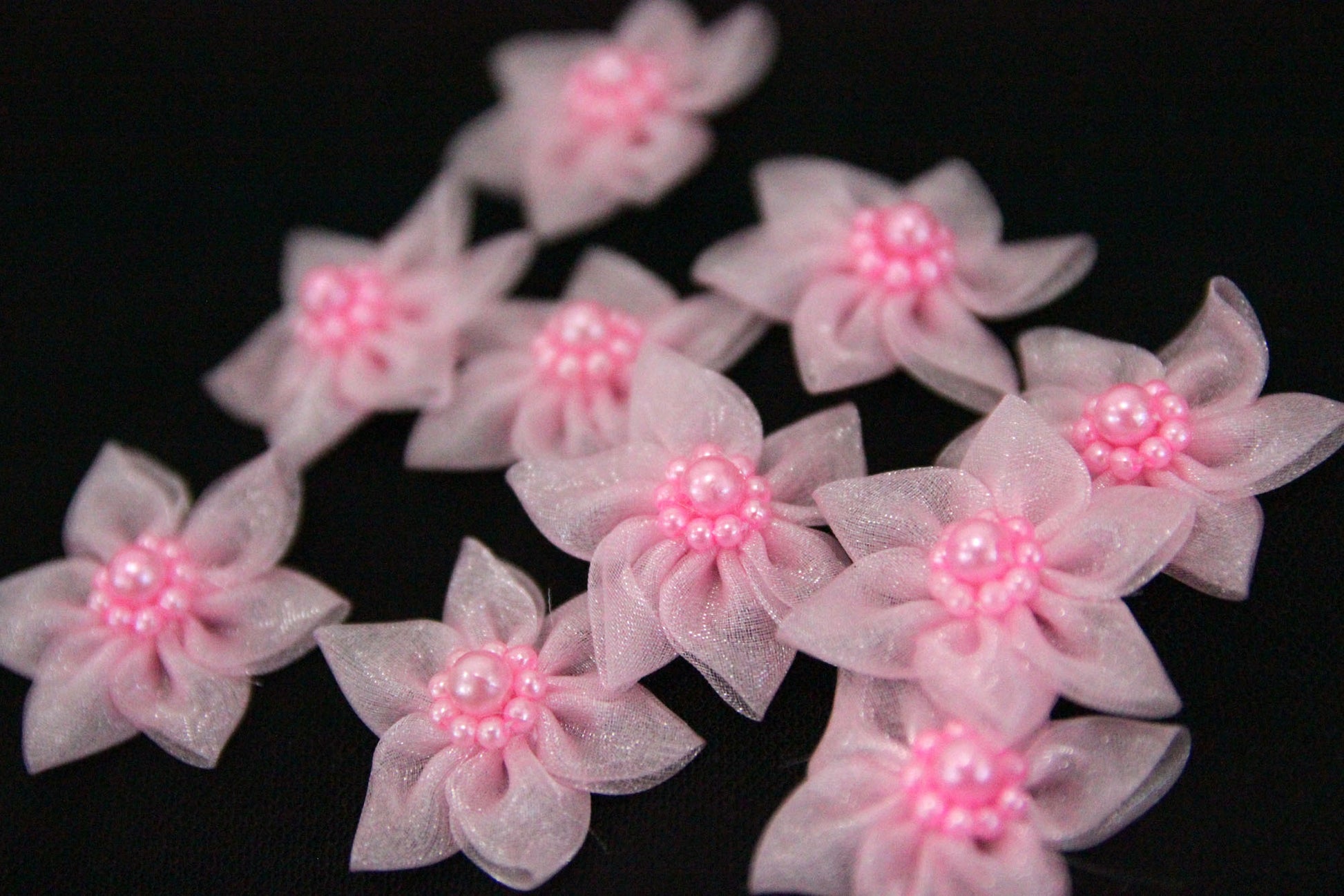 Floricele Din Organza 4 cm