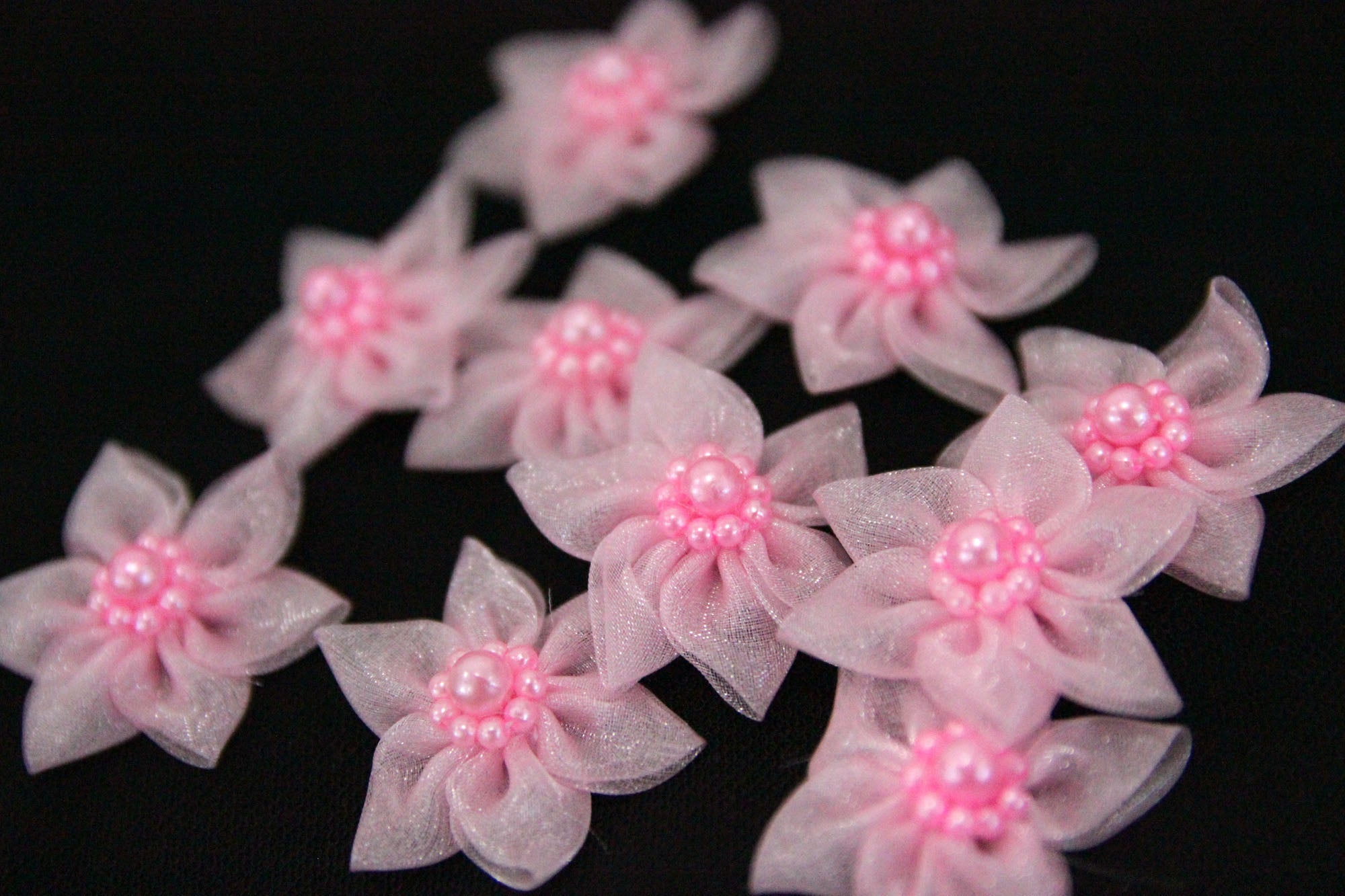 Floricele Din Organza 4 cm