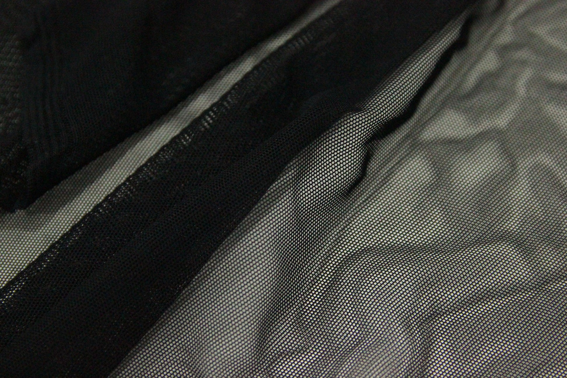 Tull Elastic Negru