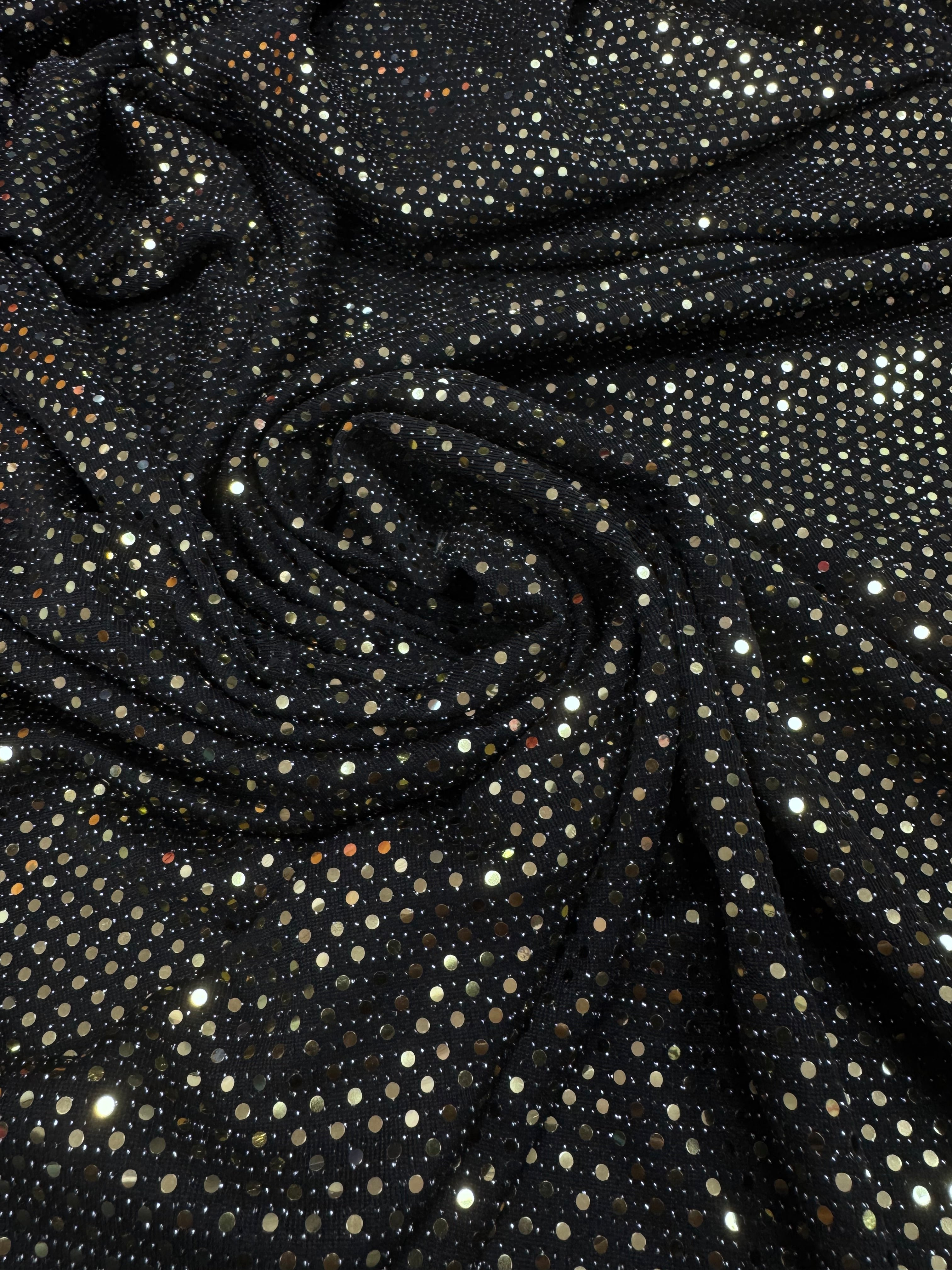 Lurex Negru Cu Auriu