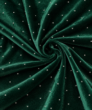 Catifea Elastica Cu Picatele Argintii, Verde