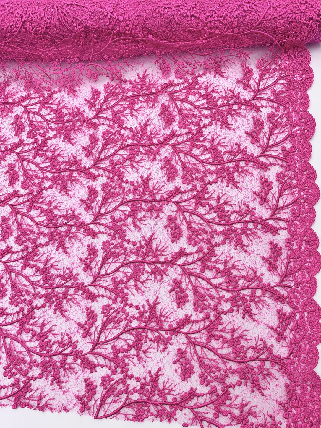 Broderie Cu Insertie De Paiete Fine -  Roz