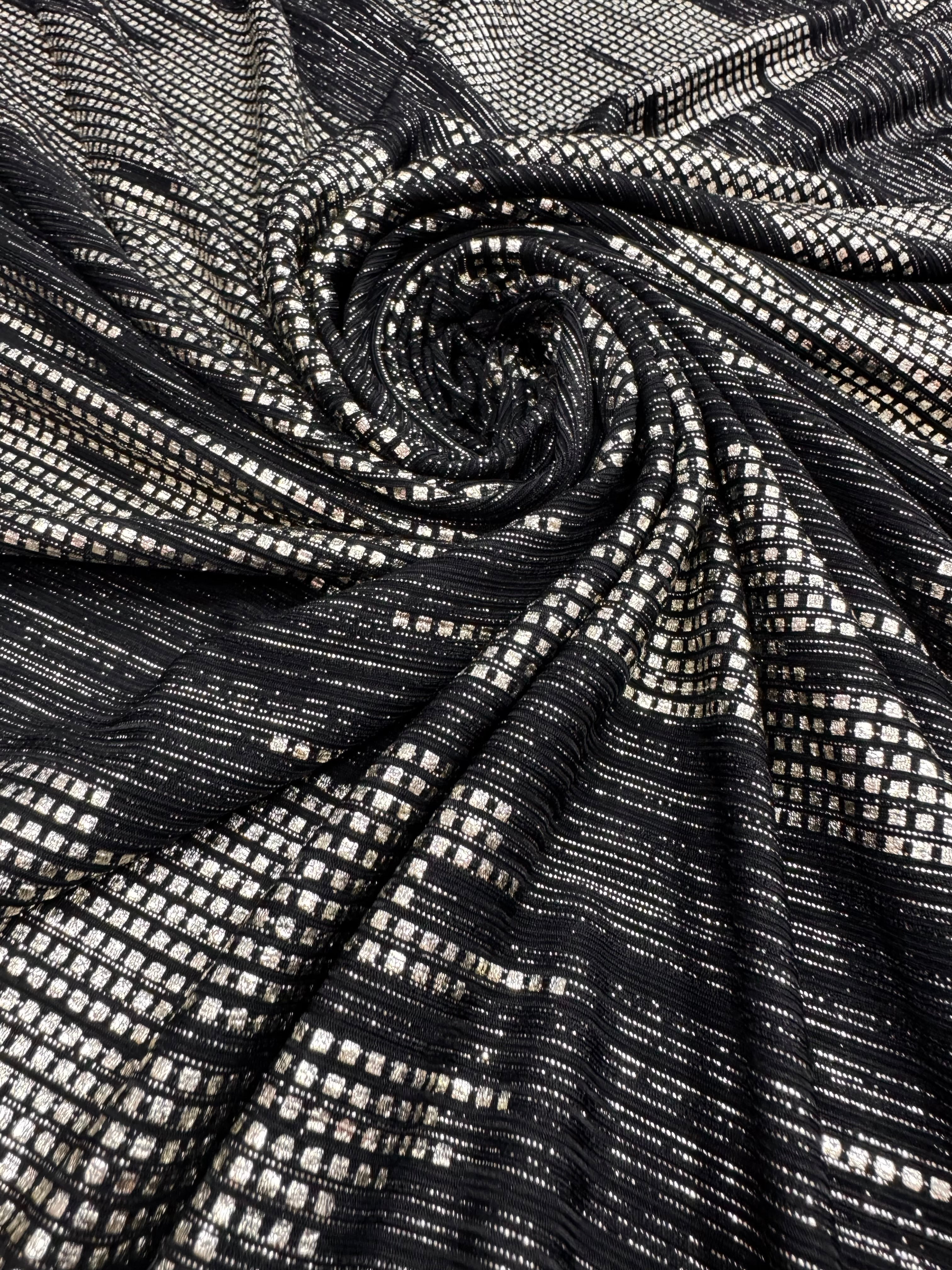 Lurex negru cu auriu