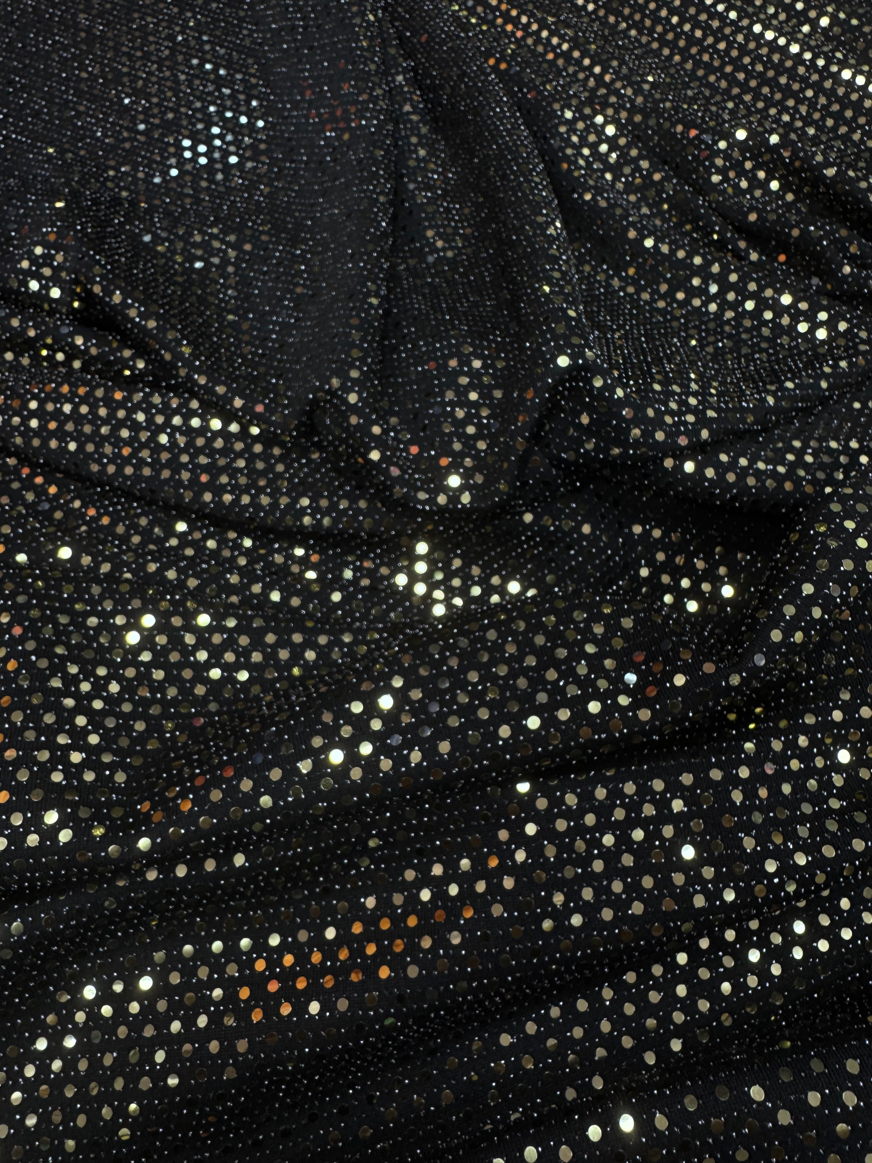 Lurex Negru Cu Auriu