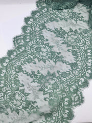 Dantela Chantilly 33cm, Verde
