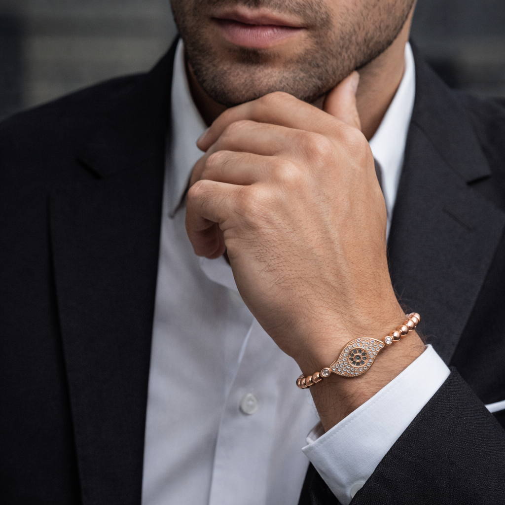 BRATARA ARGINT 925, BARBATI