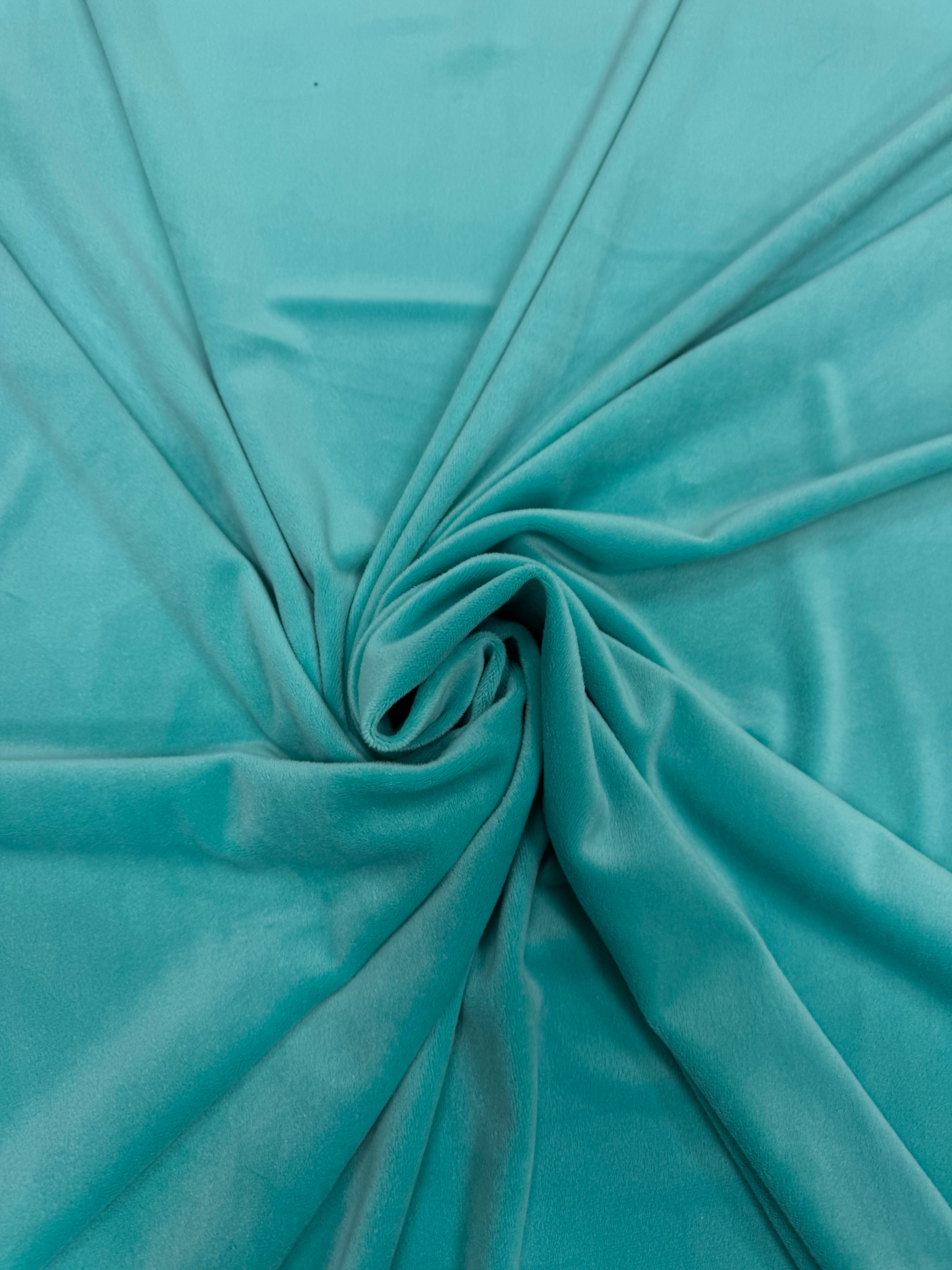 Catifea Elastica Soft - Turcoaz