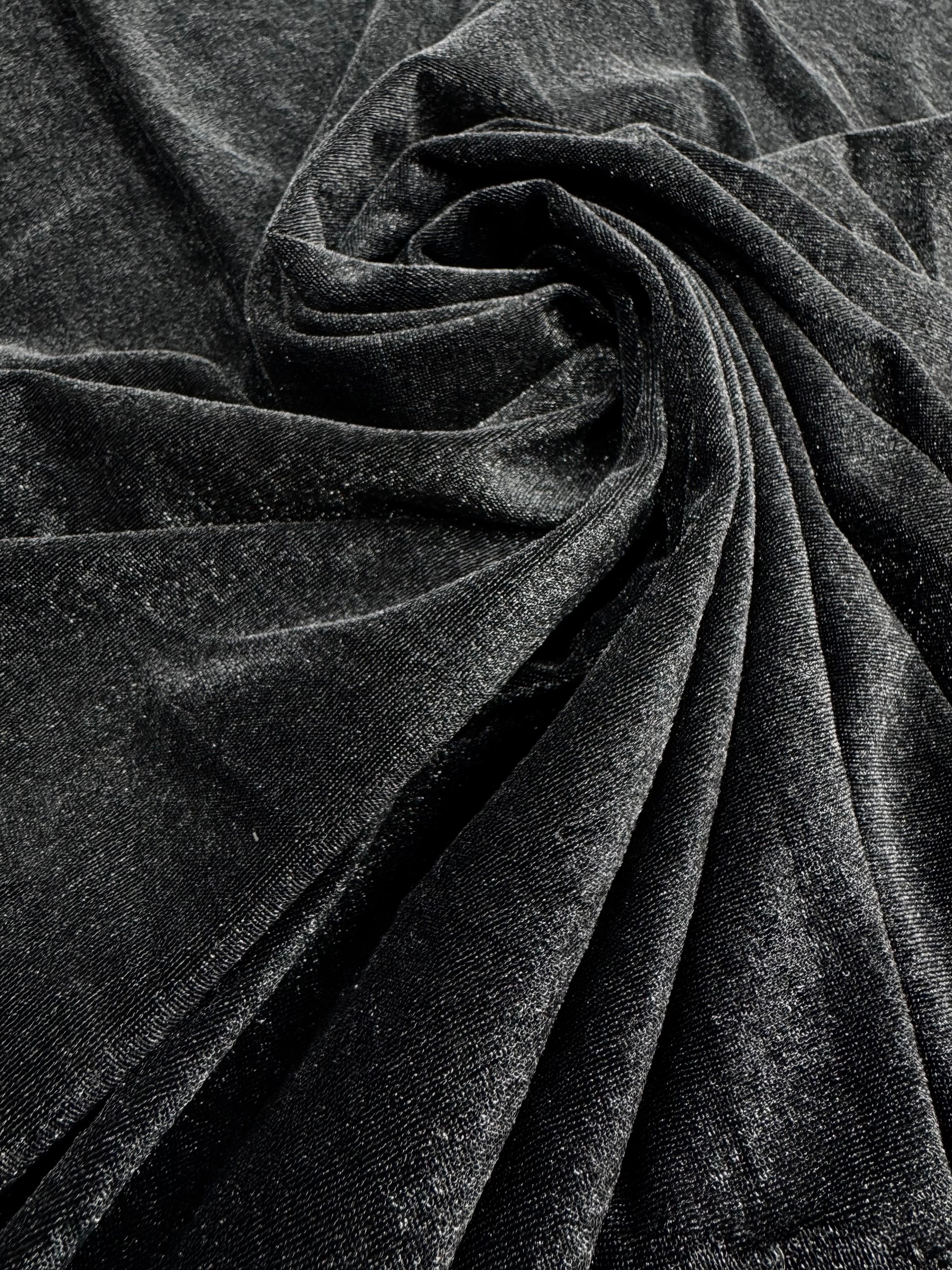 Lurex negru cu argintiu