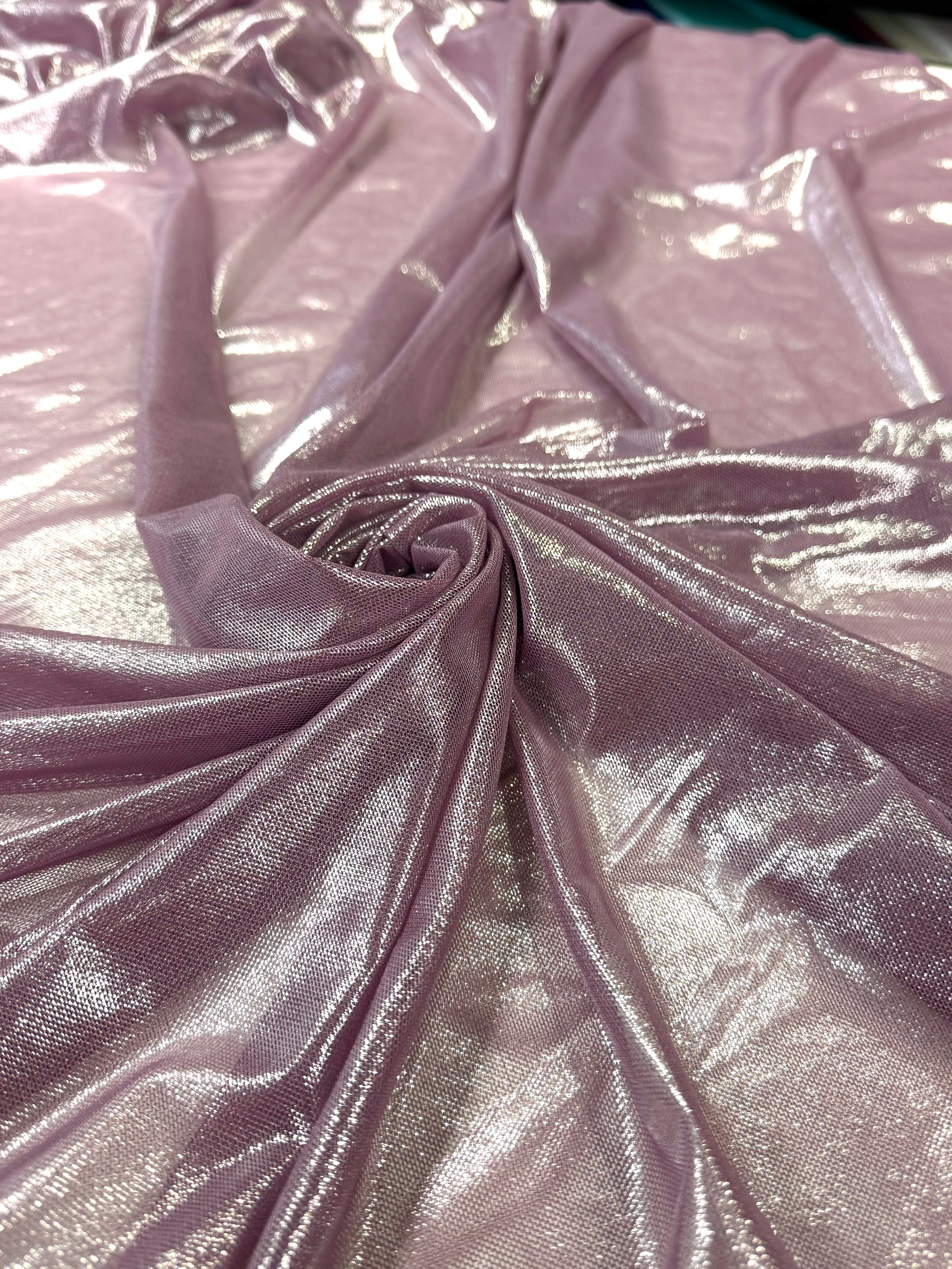 Tull Elastic Metalizat - Roz Lila