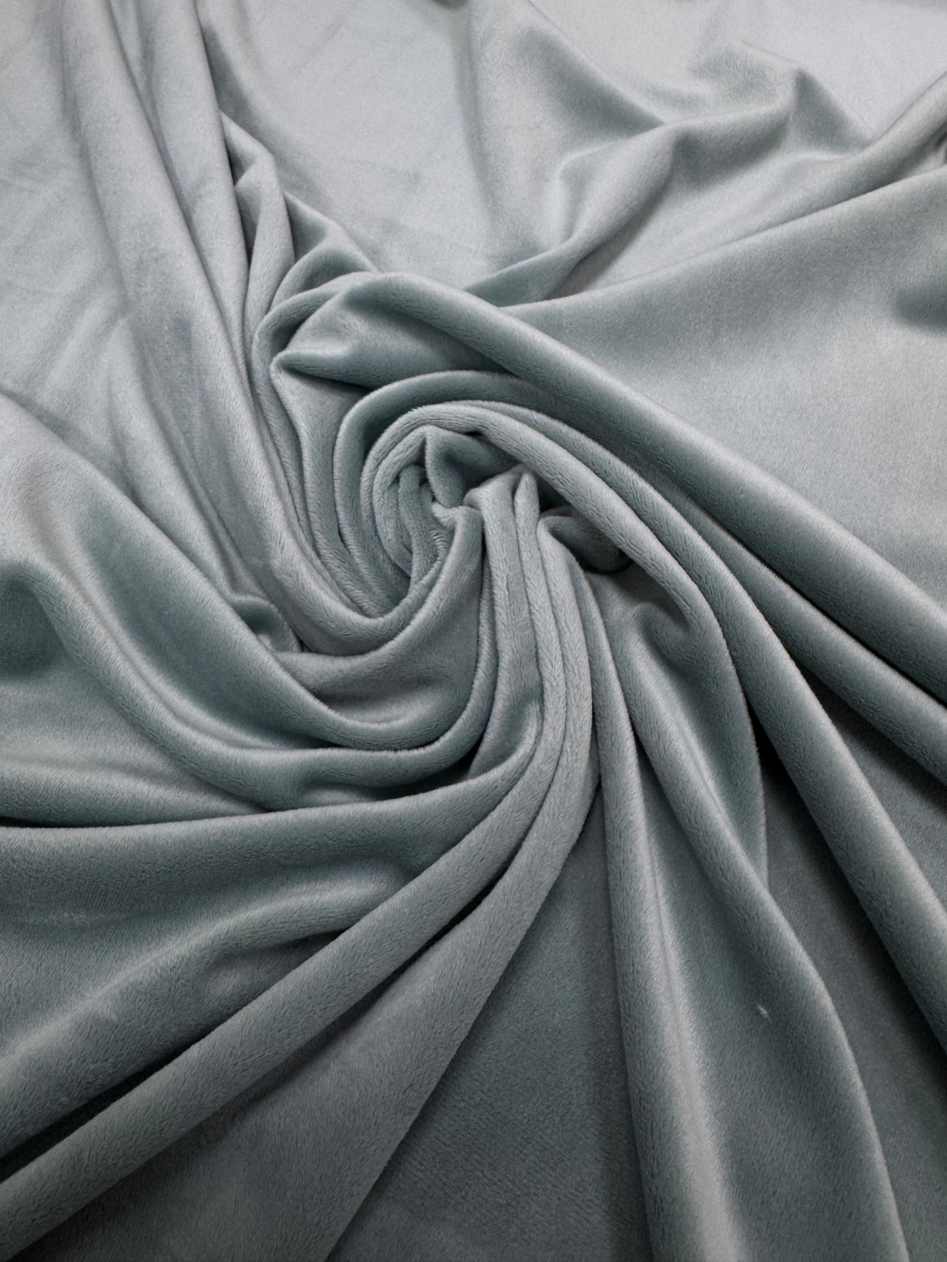 Catifea Elastica Soft - Gri Verzui