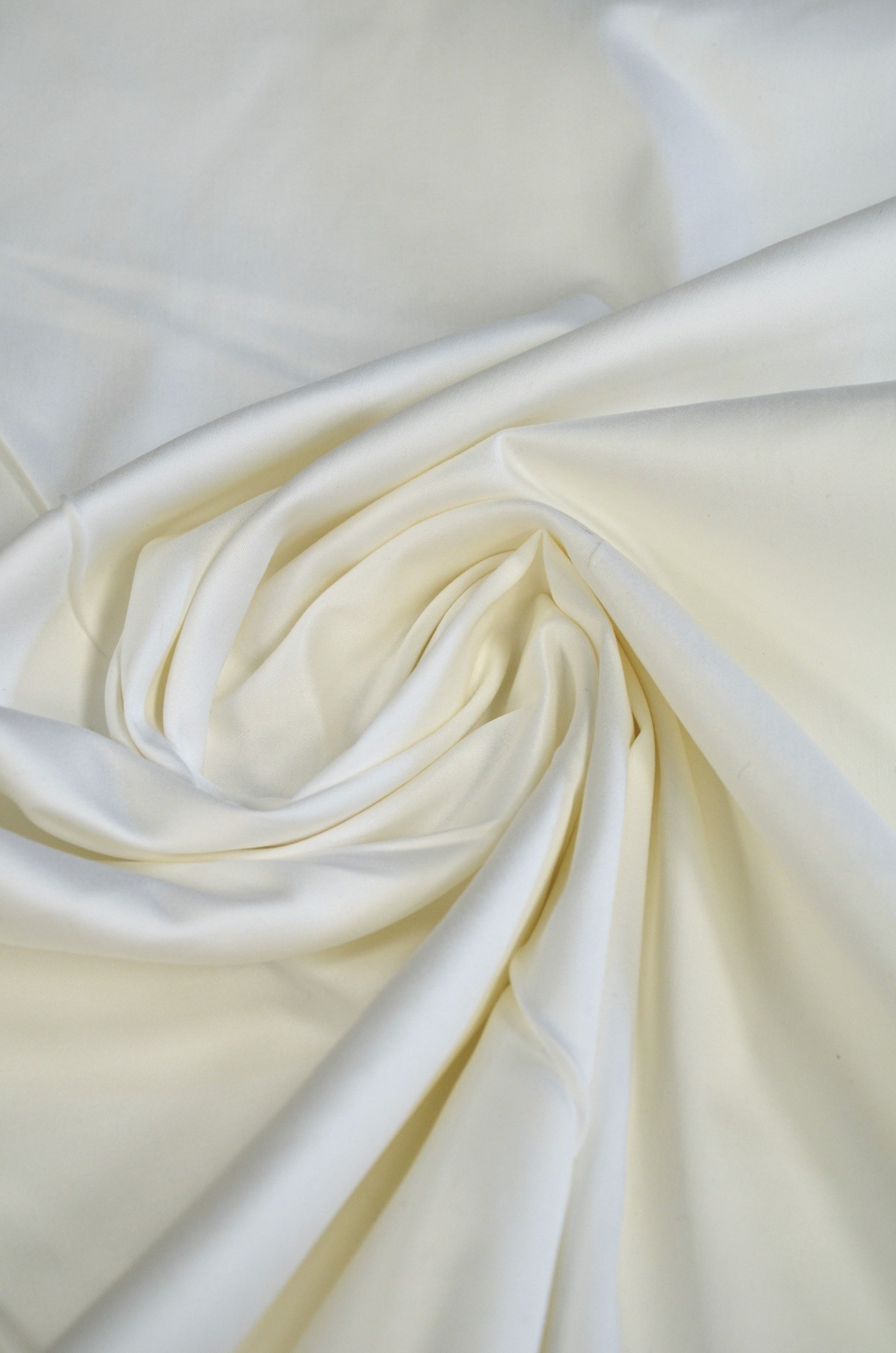 Bumbac Satinat Elastic Ivoire