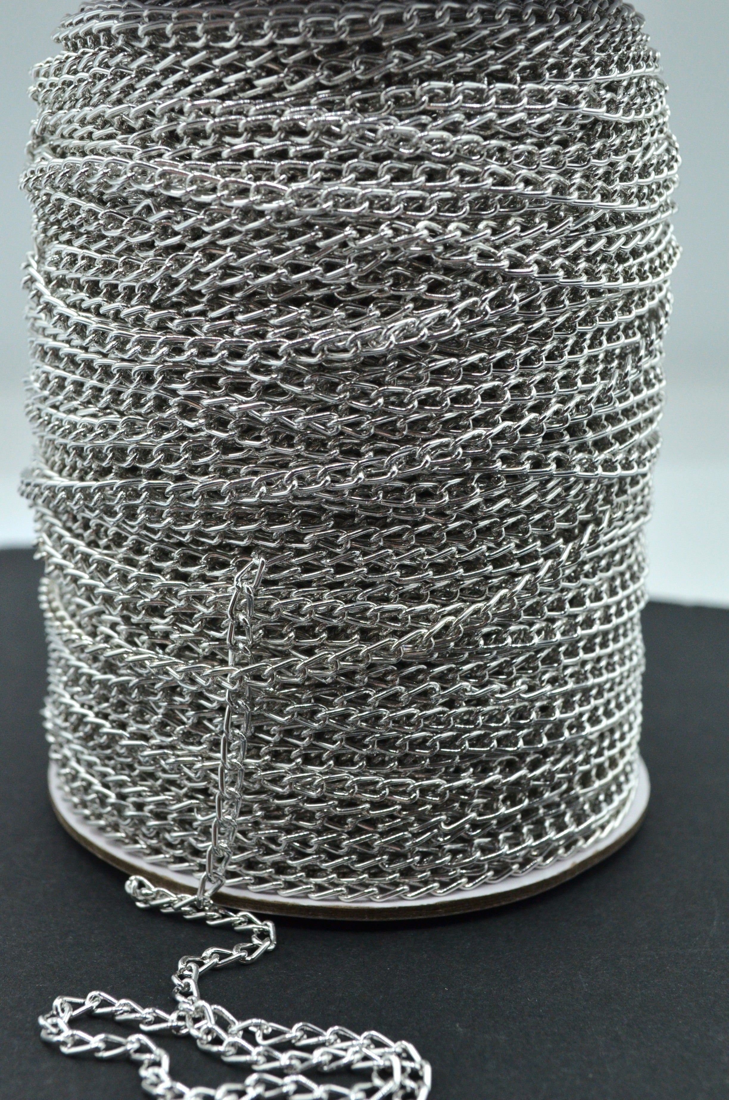 Lant Decorativ, 4.4x2.4mm, Argintiu
