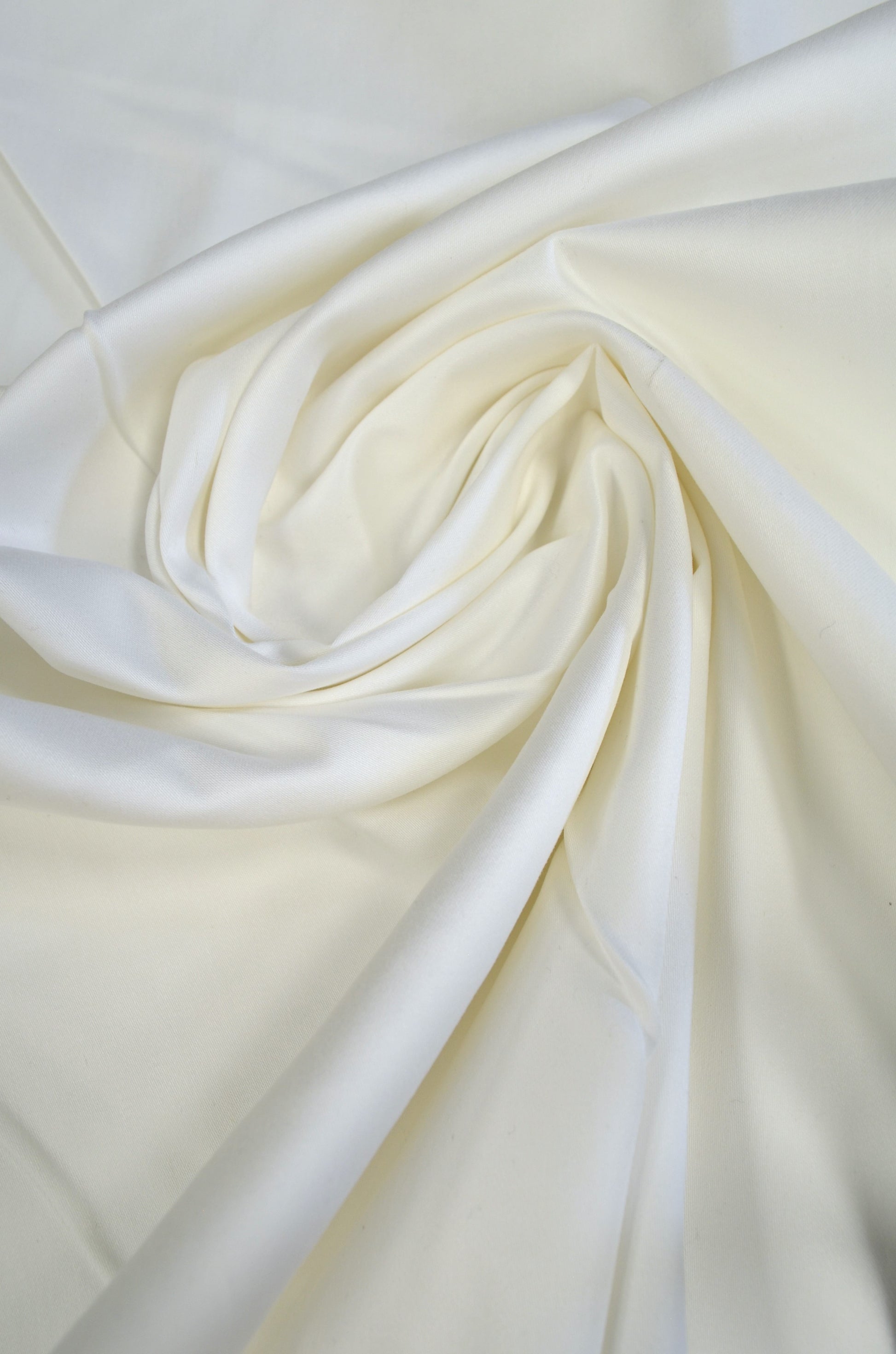 Bumbac Satinat Elastic Ivoire