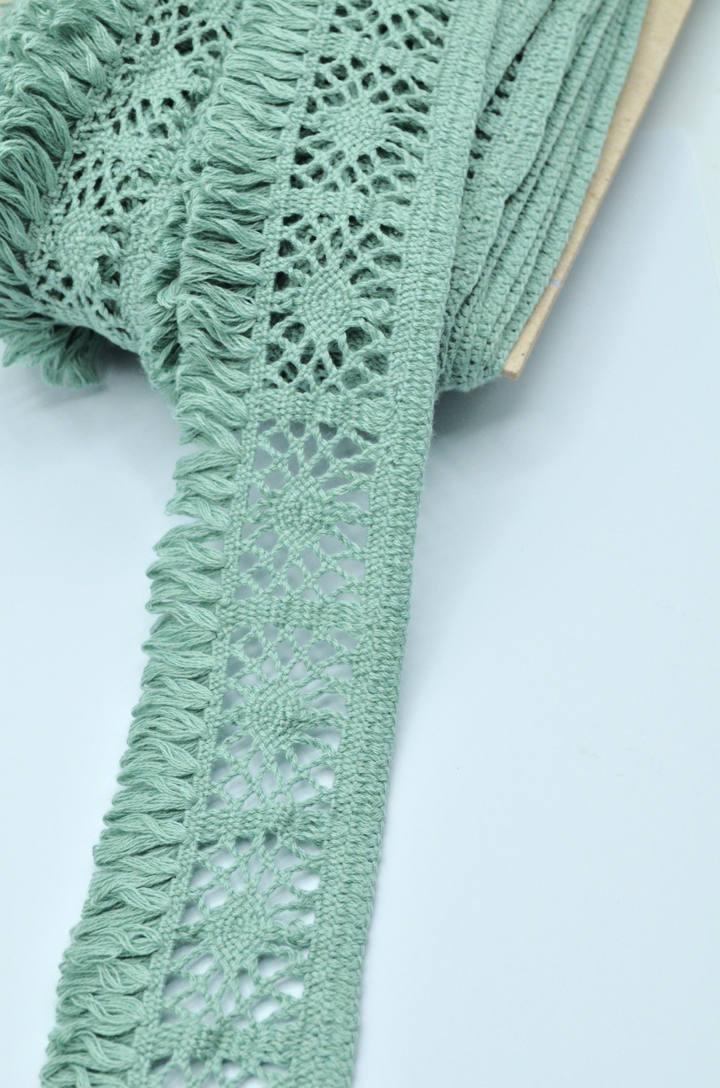 Dantela De Bumbac 5.50cm, Vernil