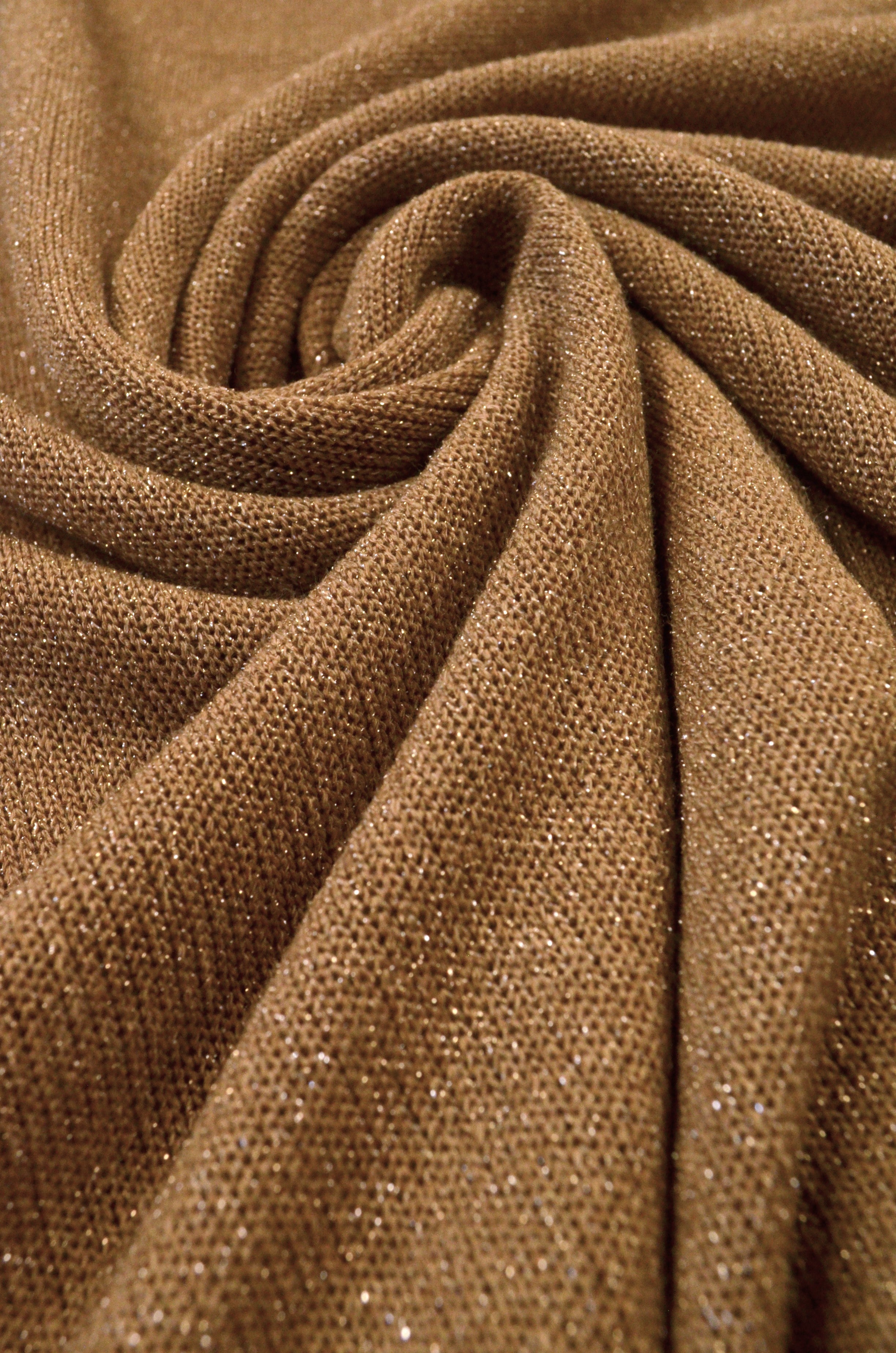 Tricot Bej Cu Fir Lame Argintiu