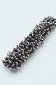 Aplicatie Cu Margele, 90x20mm, Bleumarin