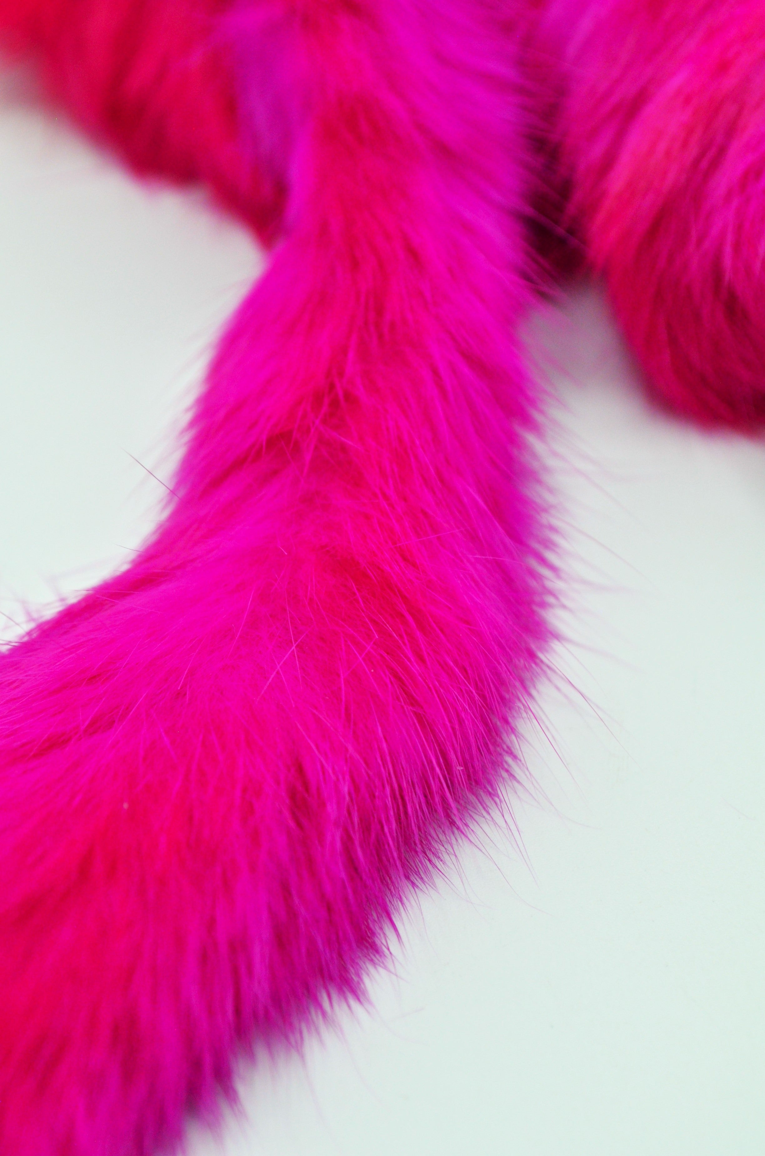 Banda Blana Naturala De Iepure, 22-24mm, Fucsia