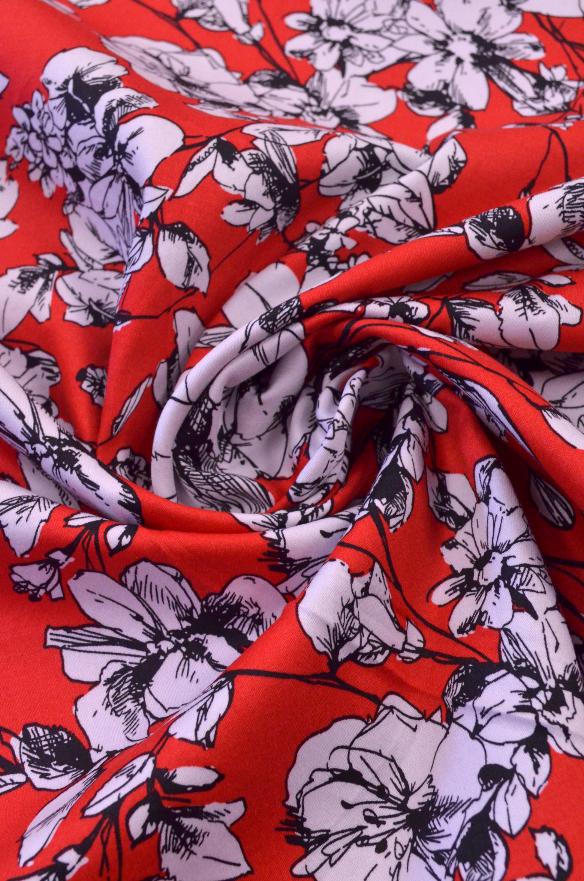 Bumbac Satinat Elastic Imprimat