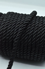 Snur Rasucit 8mm, Negru