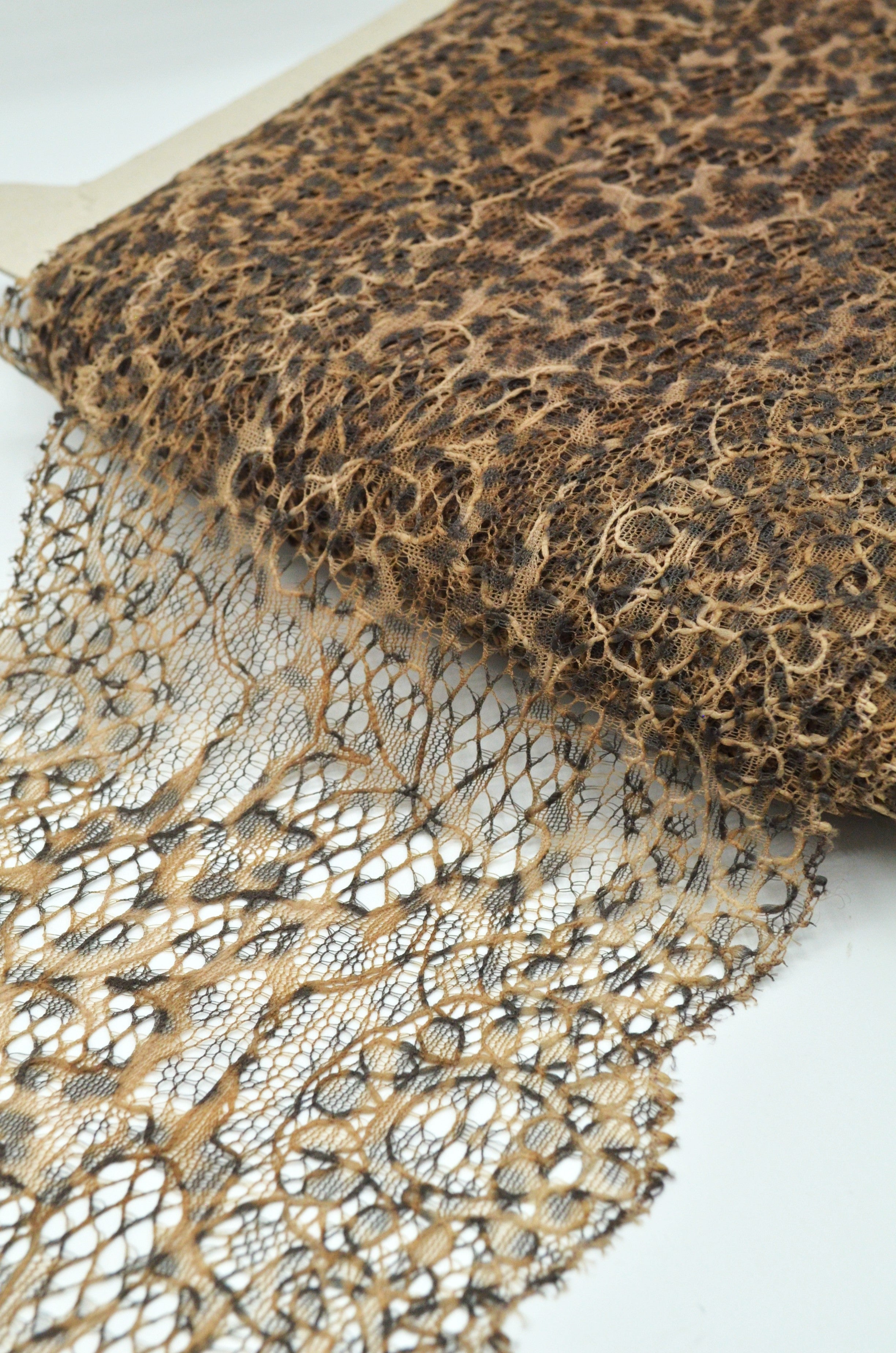Dantela Fina Animal Print, 14cm, Maro