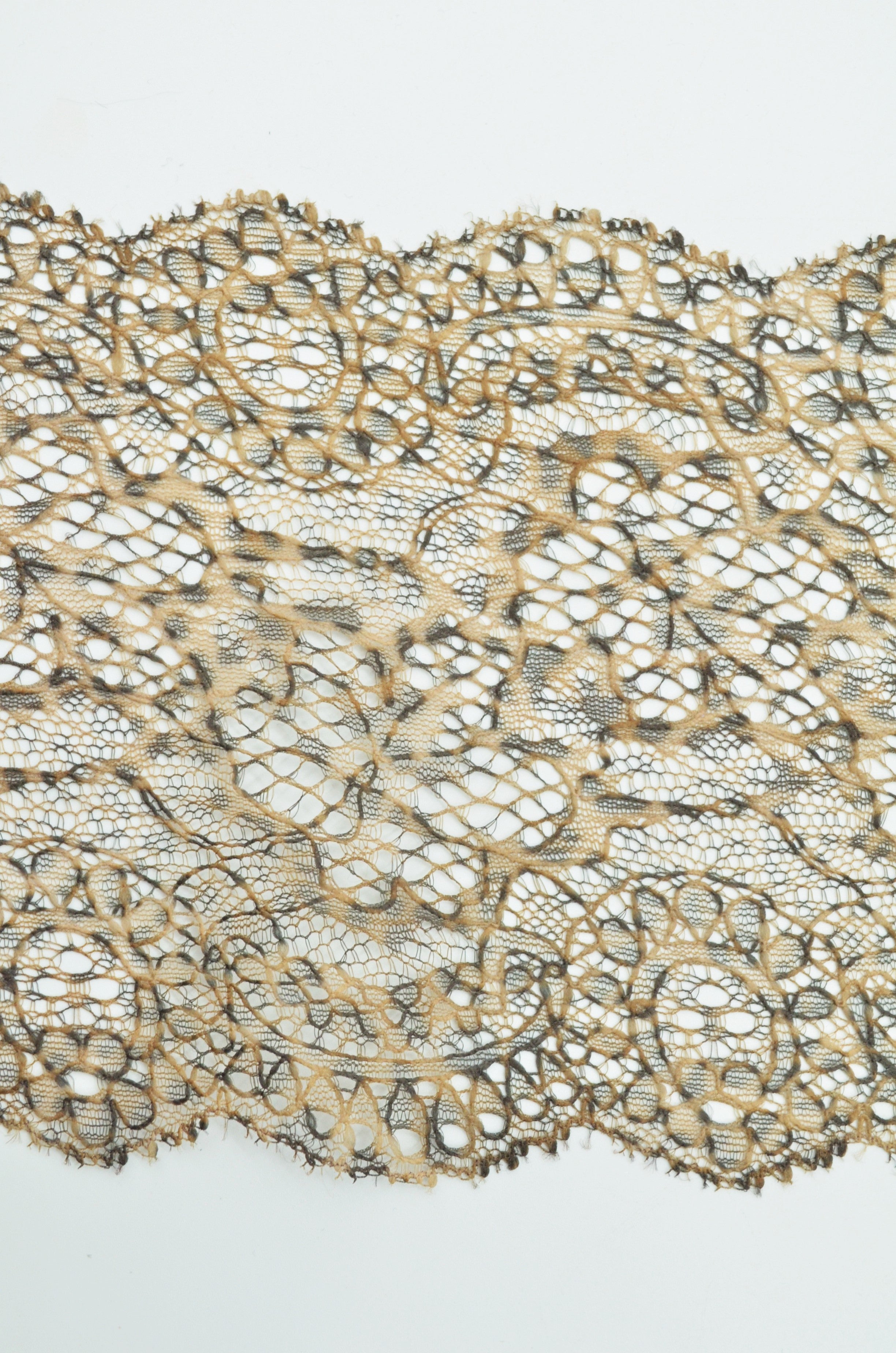 Dantela Fina Animal Print, 14cm, Maro