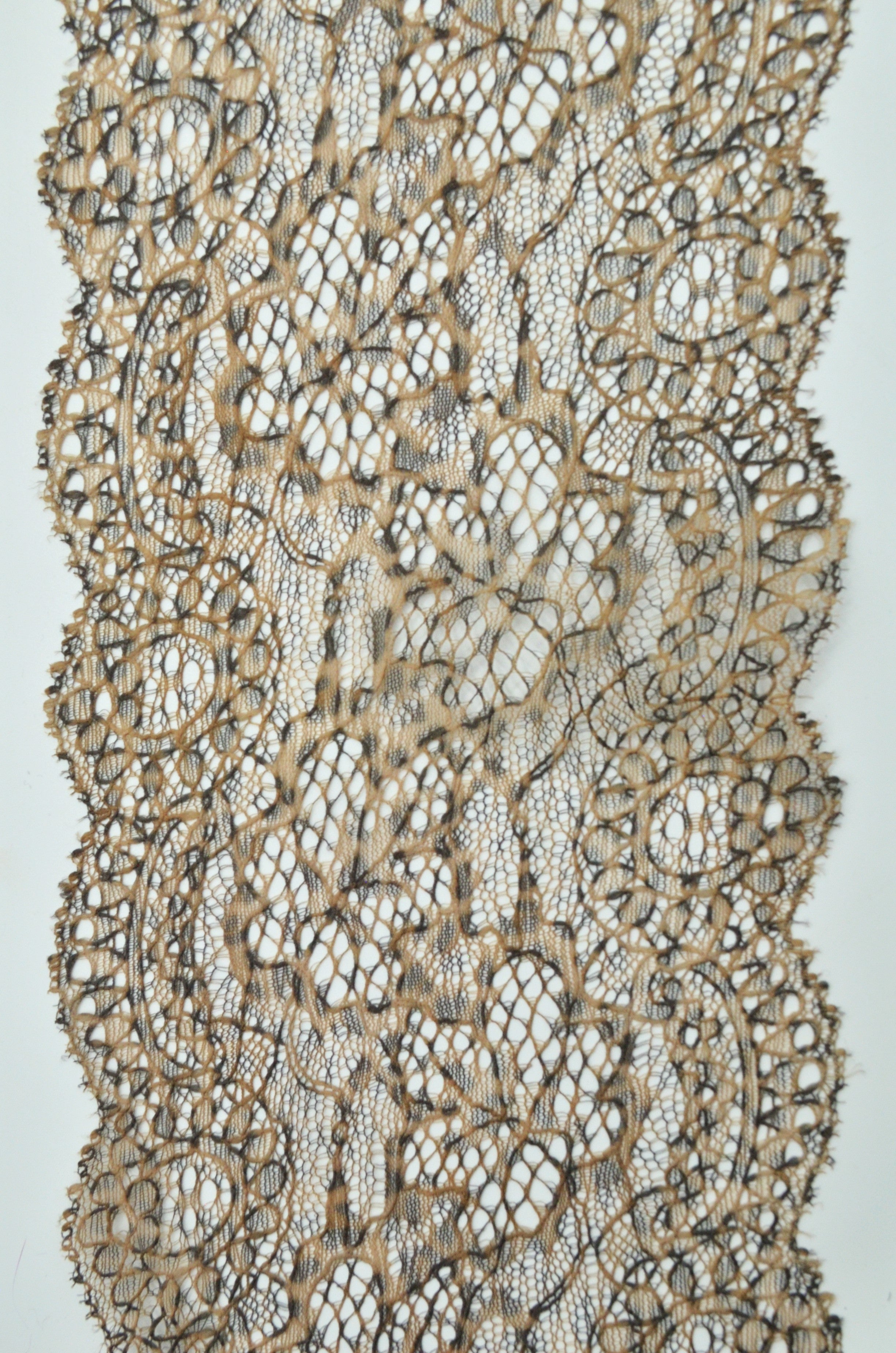 Dantela Fina Animal Print, 14cm, Maro